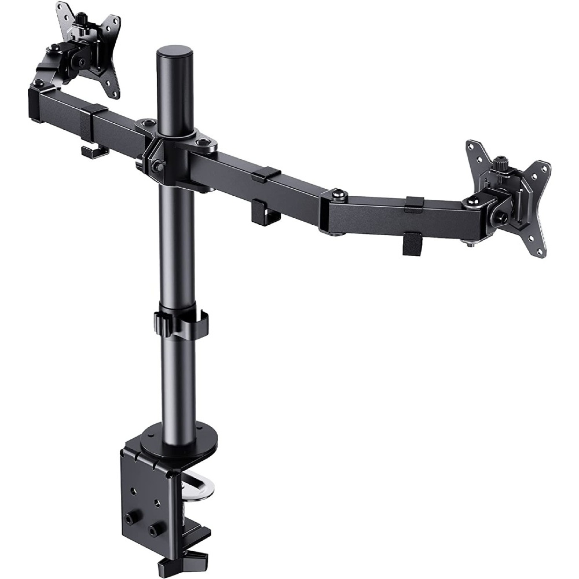 Desk stand for 2 LCD TV LED 13-32'', Clamp, Black