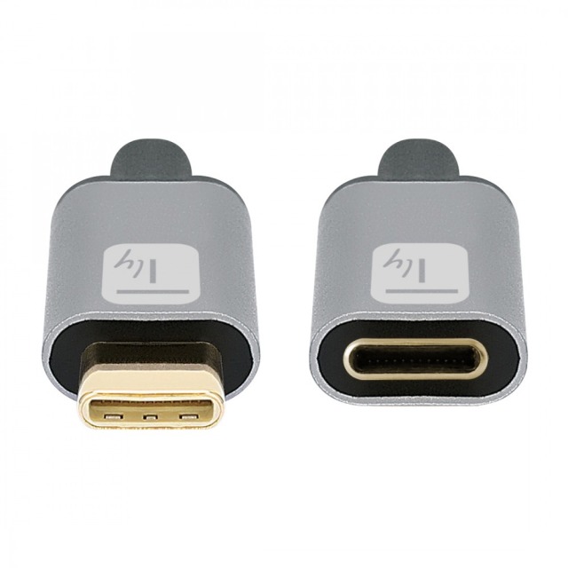 USB3.2 Gen.2 Cable M Typ-C - F USB Typ-C Black 1 m