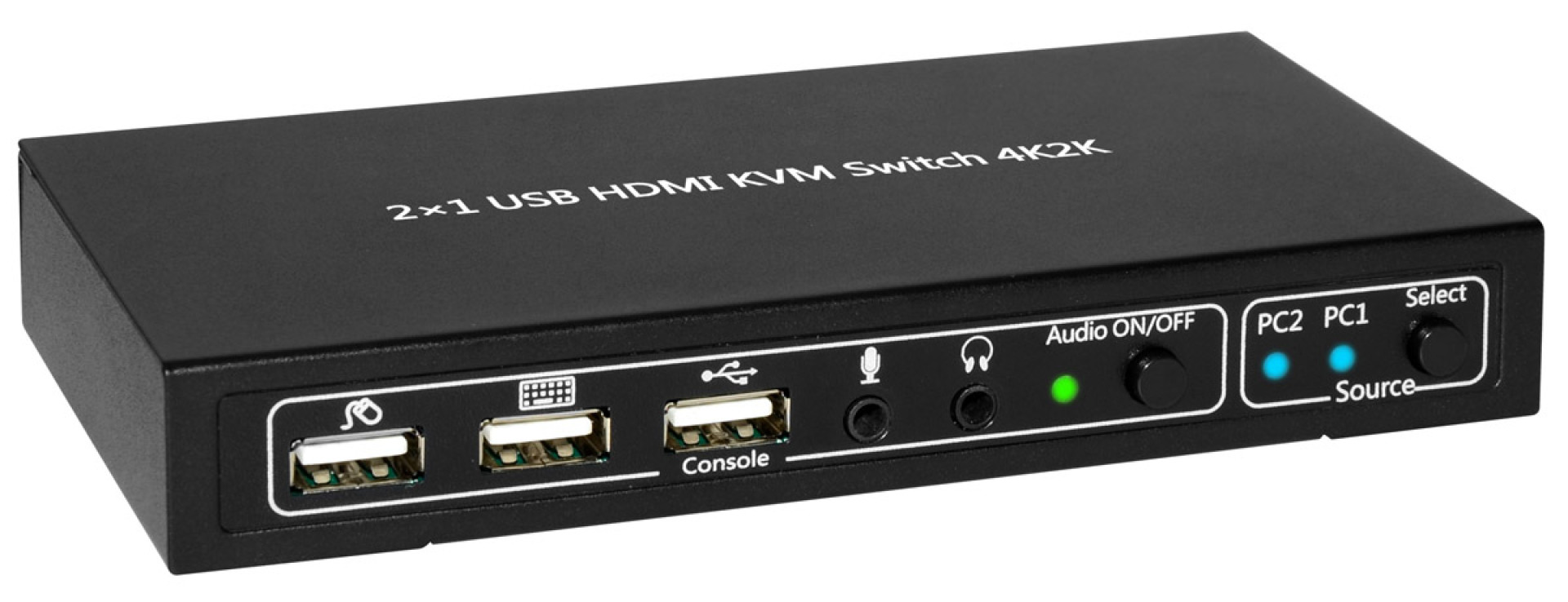 KVM Switch USB, HDMI, 4K, 2 ways