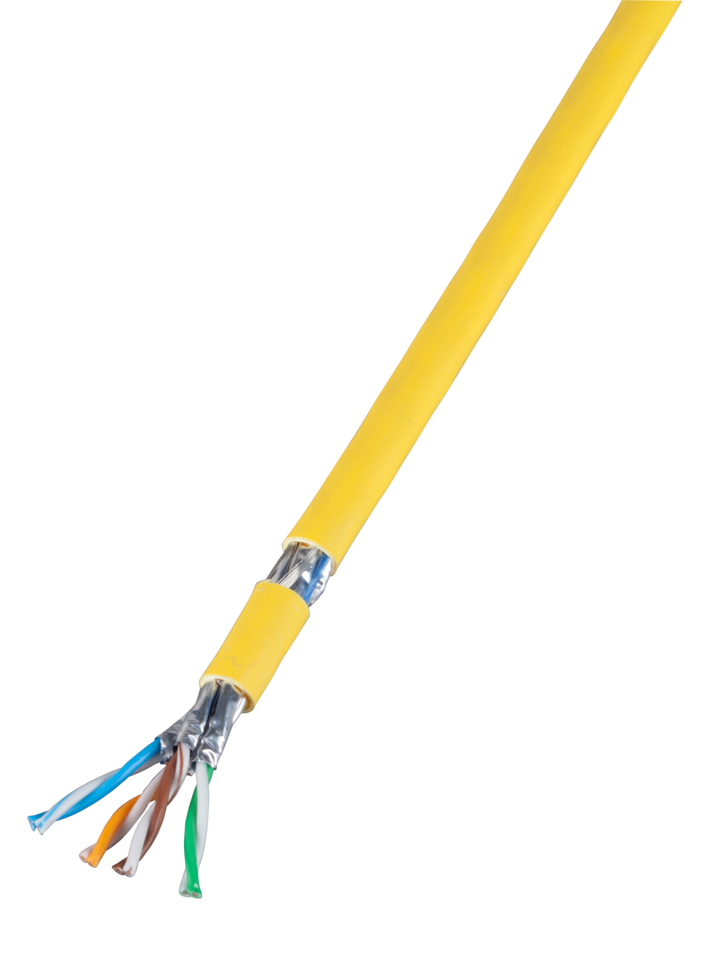 INFRALAN® Cat.7A 1500 AWG22,S/FTP 4P ,CPR Cca,25Gbit/s ready,rape yellow RAL1021