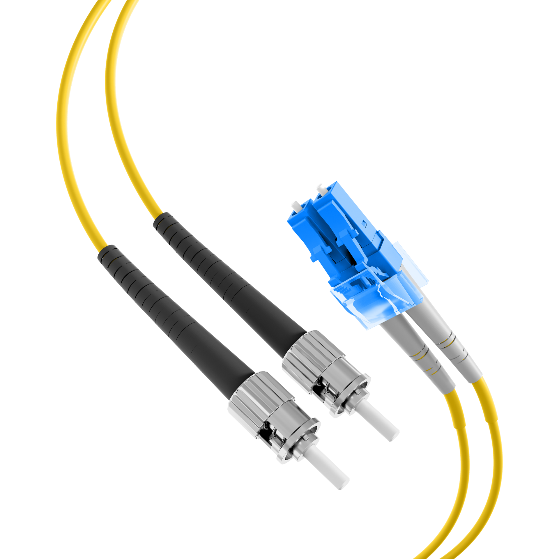 Mode Conditioning Kabel ST Duplex auf LC,62,5/125µ + LC 9/125µ,3m