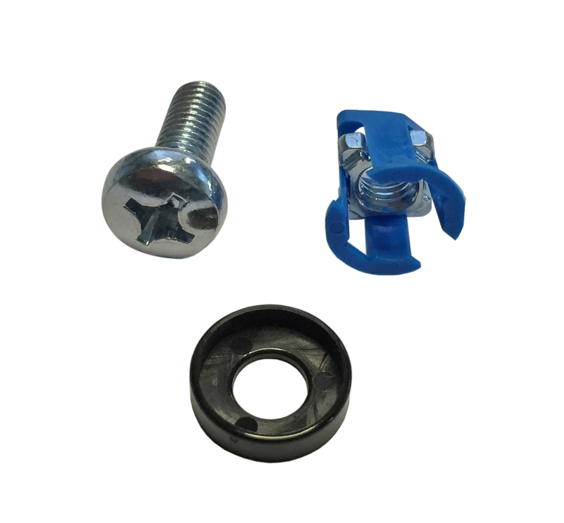 Set of Captive Nuts 50 x M5 for Front Mounting (50 x Nut., Screw, Washer)