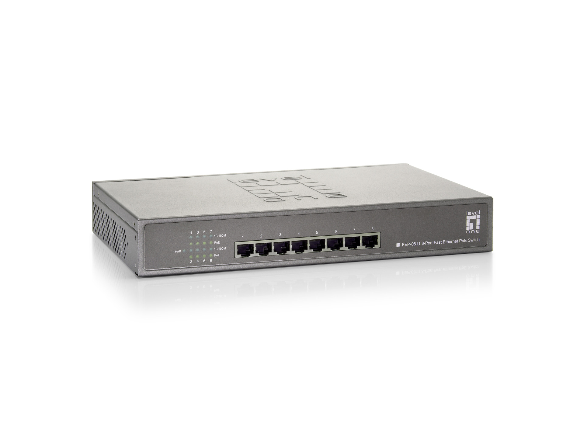 8-Port Fast Ethernet PoE+ Switch (120W)