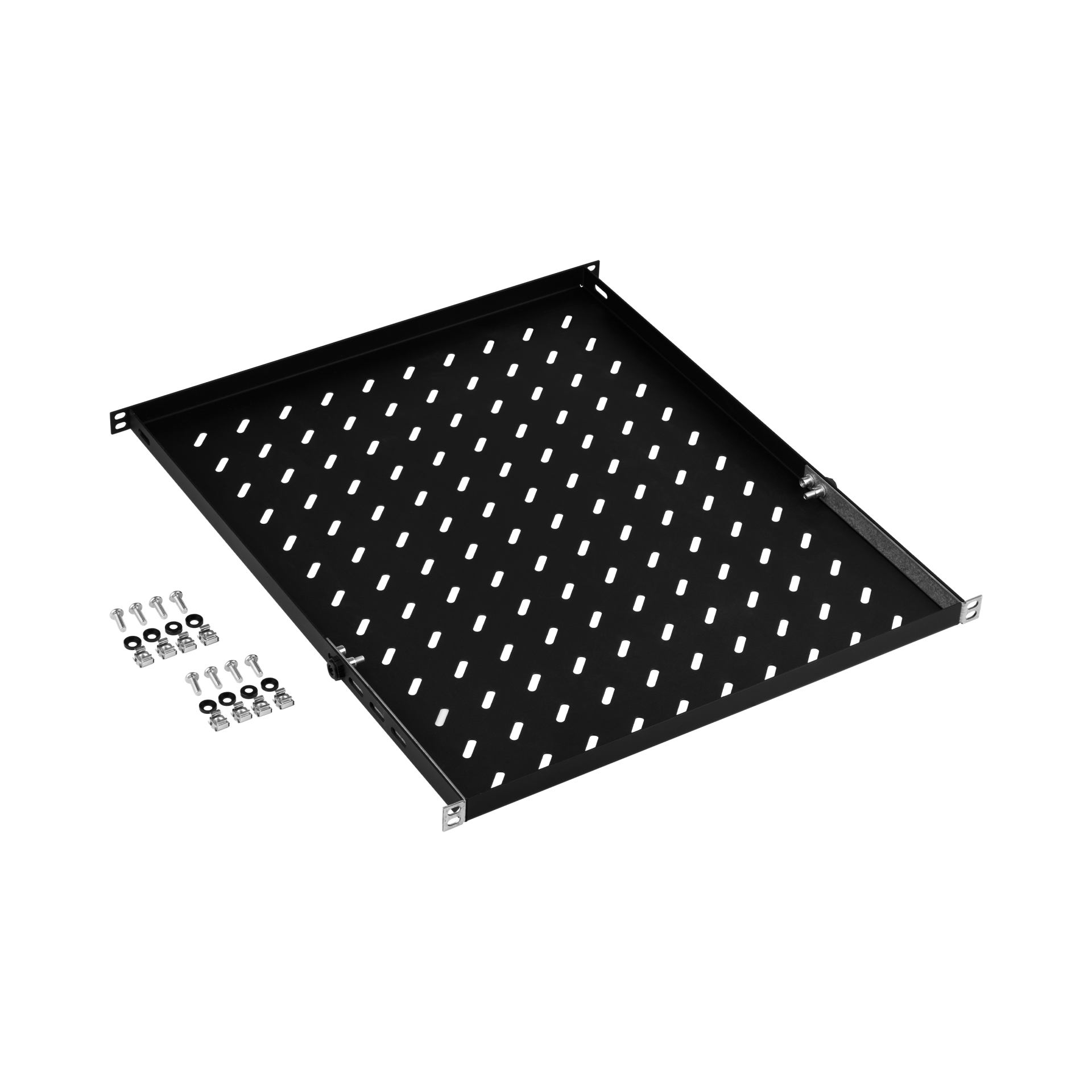 19" 0,5HE Fachboden, fest, ET 550..650 mm, 70 kg, ST 800, RAL9005