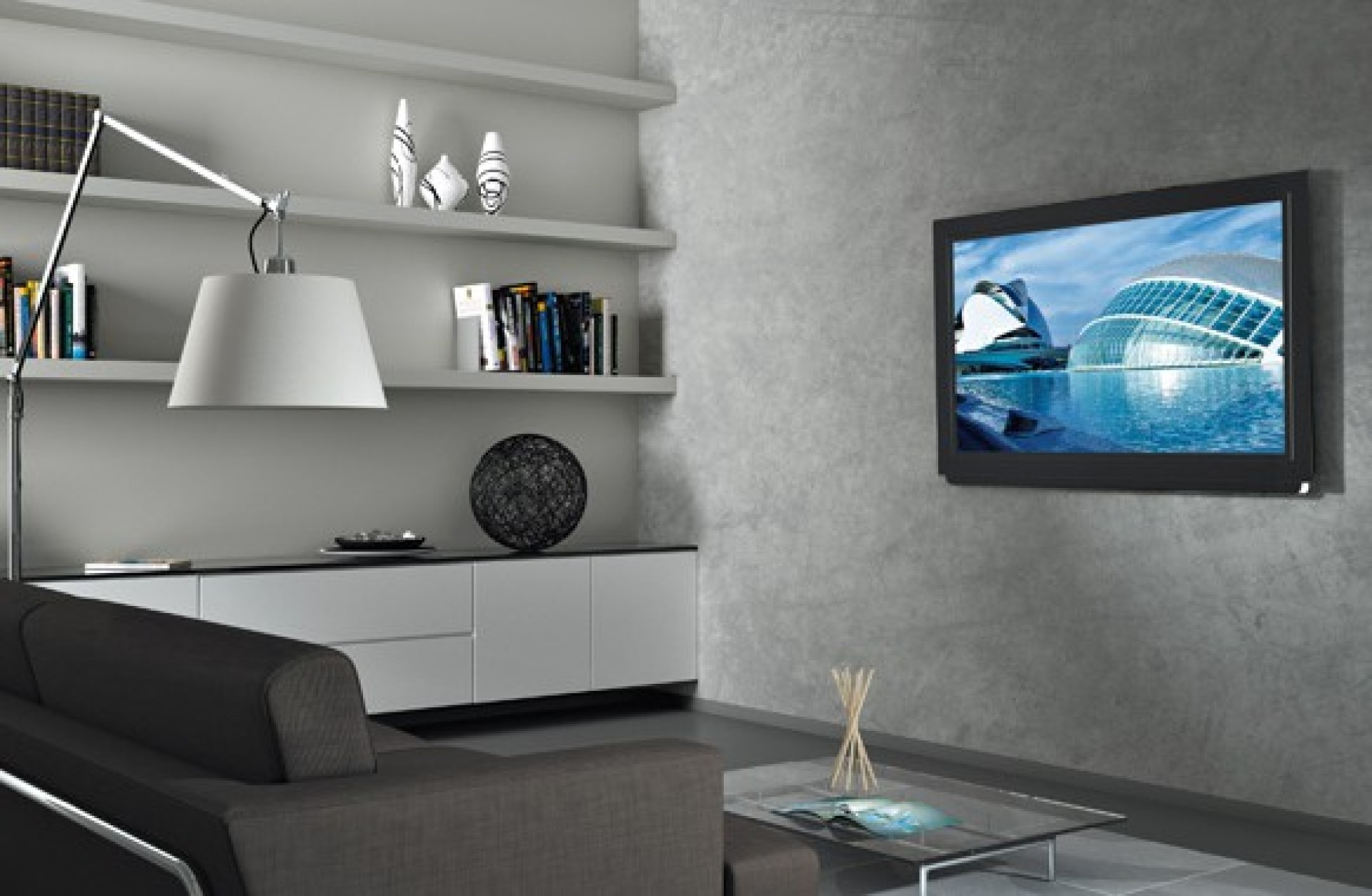 Wandhalterung für LCD TV LED 23"-55" Ultra Slim fix, schwarz