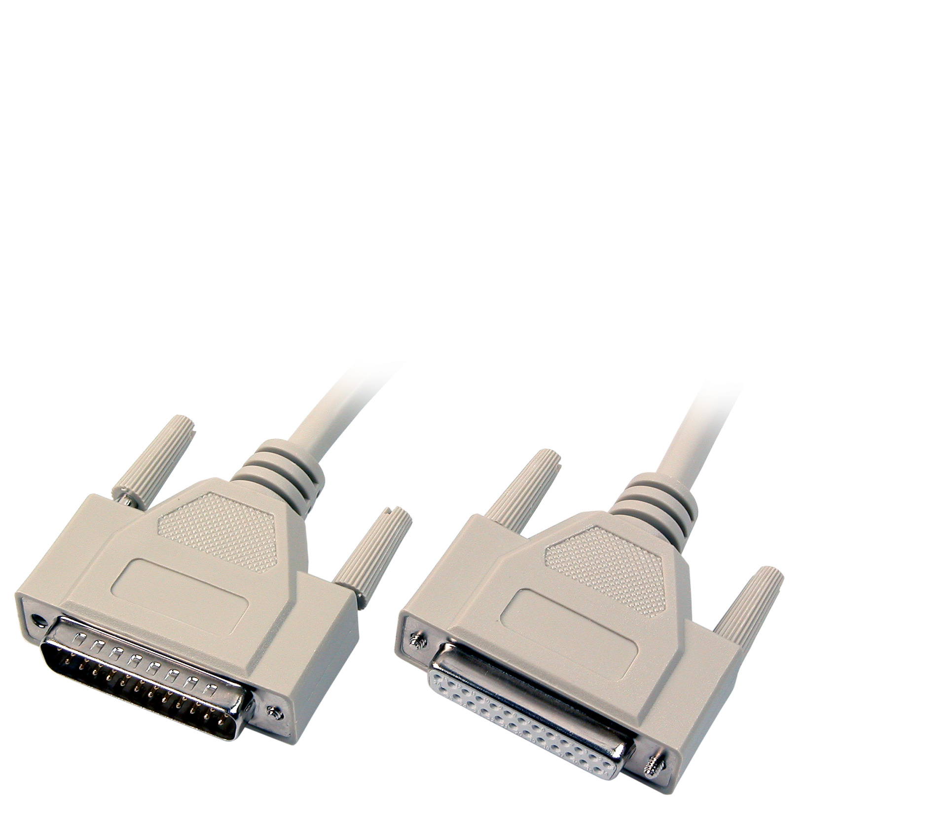 Datacable serial 1:1, 2x DSub 25, M-F, 2,0m, beige