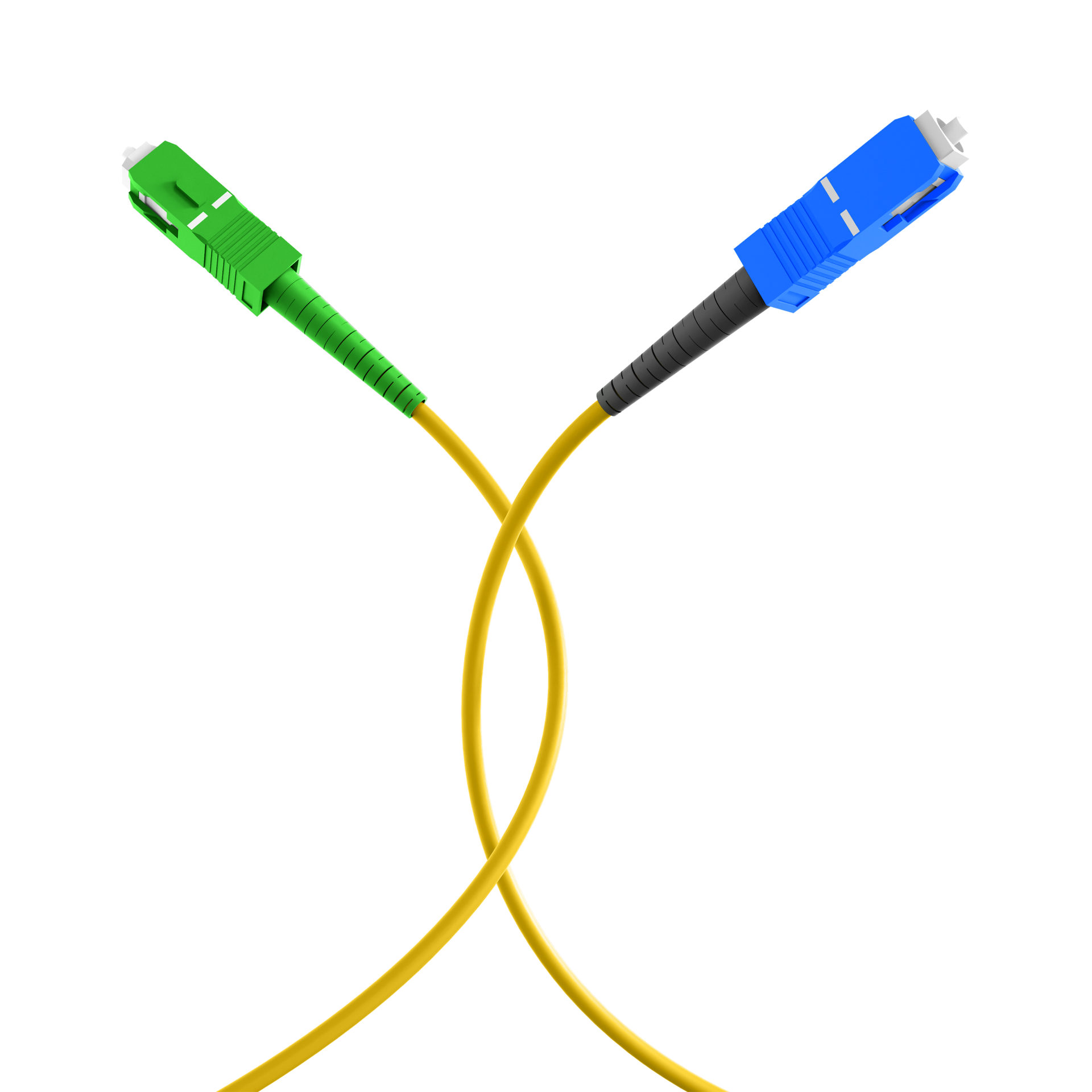 Simplex Patchkabel SC/APC-SC OS2 G657A2 0,5m LSZH 3mm gelb