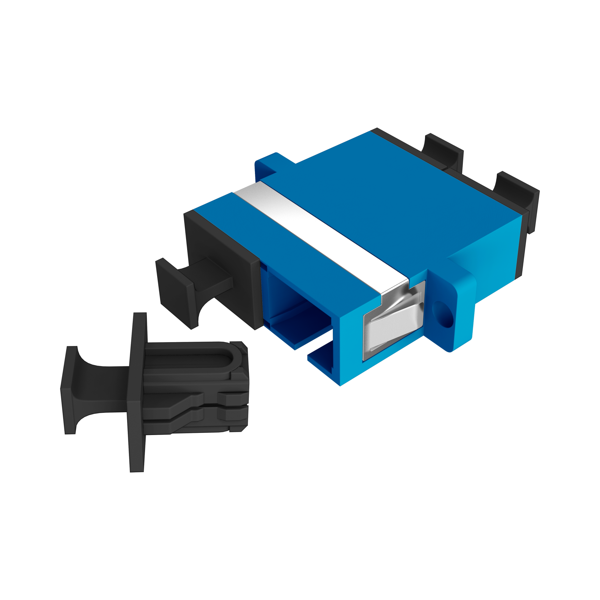 Adapter  SC Duplex OS2 blue 