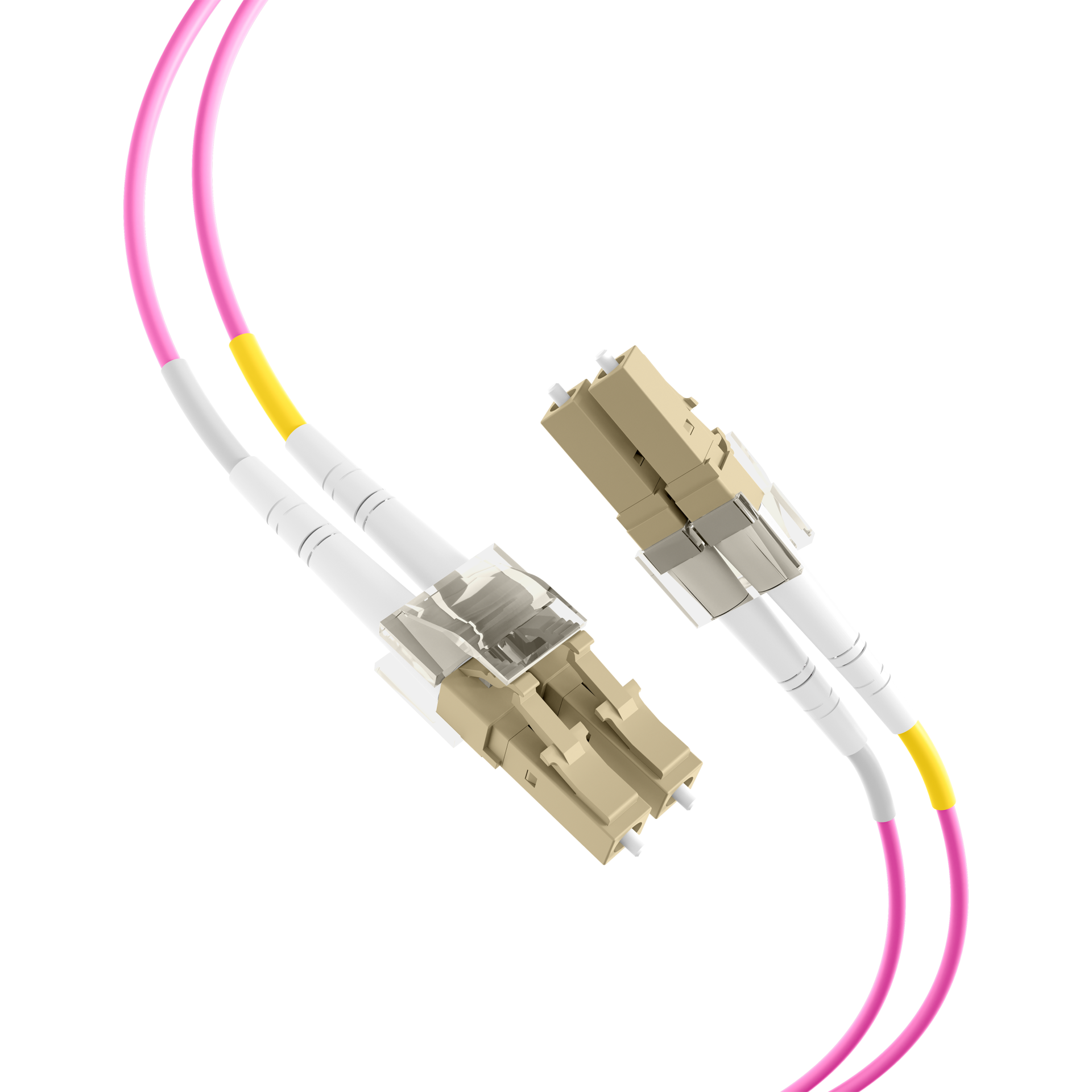 INFRALAN® Duplex Patchcable Flat-Twin LC-LC OM4 5m LSZH 3x5mm heatherviolet