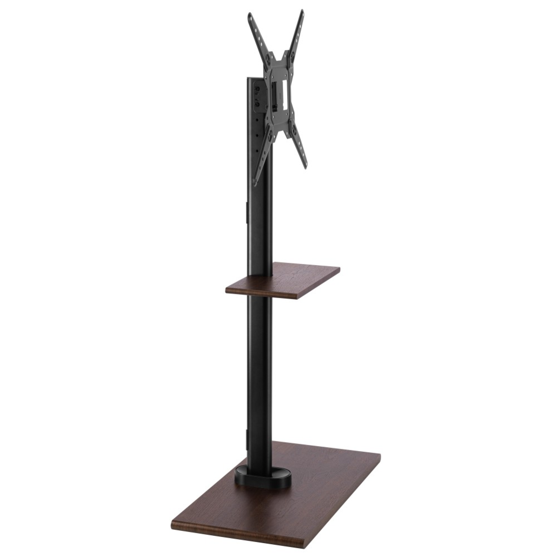 TV Standfuß für LCD/LED/Plasma TV,23-55" mit einer Ablage Holzdesign
