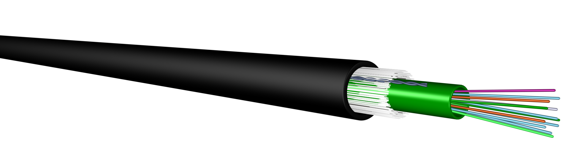 A-DQ(ZN)B2Y OM5 24G (1x24), Fca 3000N schwarz 7mm