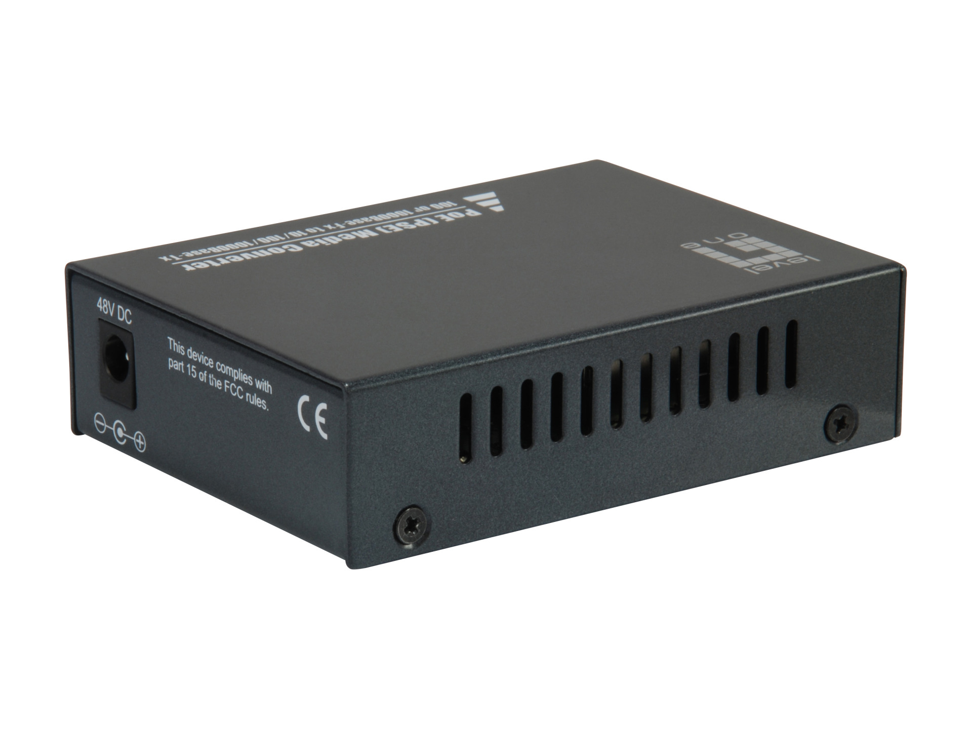 Gigabit Ethernet PoE PSE Media Konverter, 10/100/1000T RJ45 - SFP