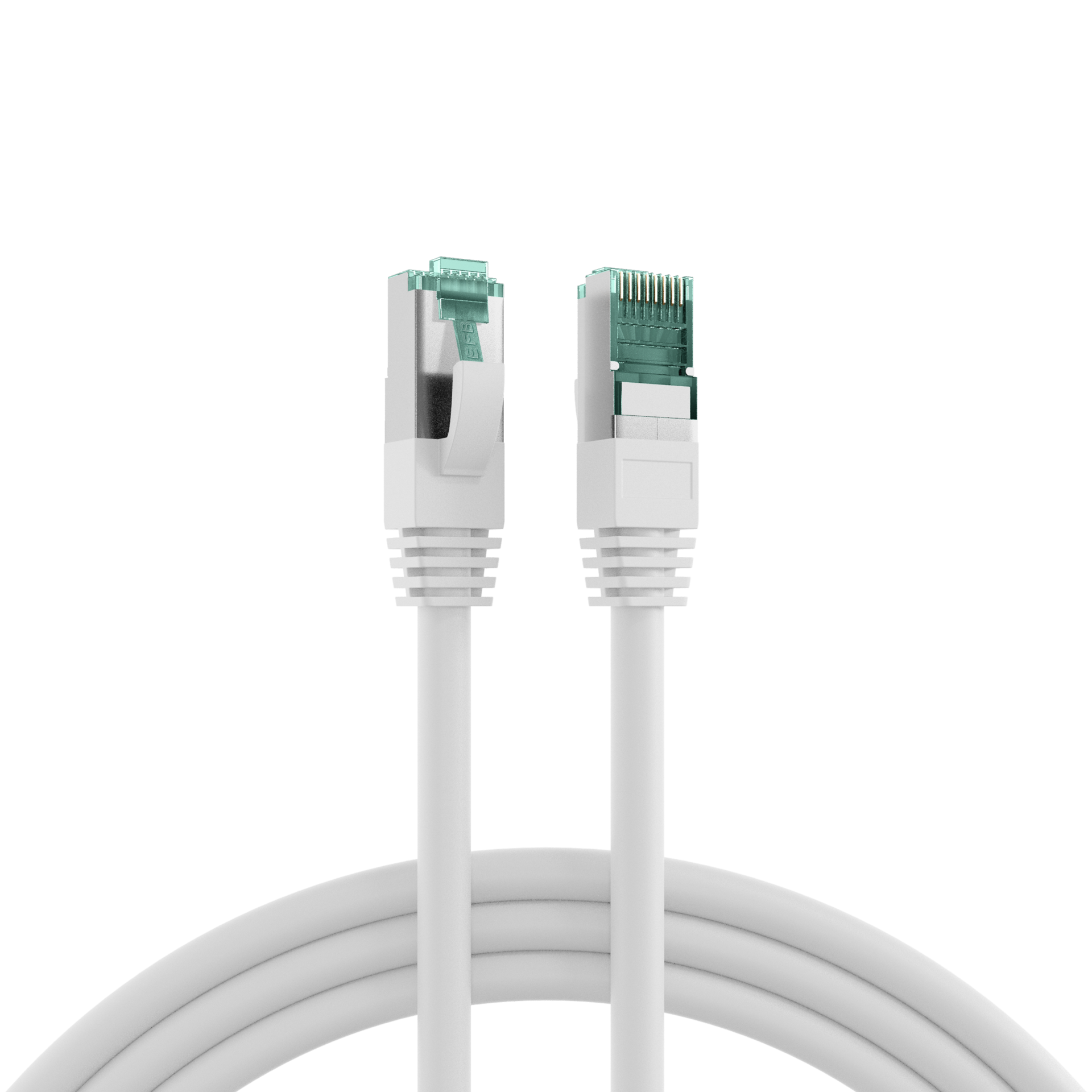 RJ45 Patchkabel Cat.6A S/FTP LSZH  weiß 1m