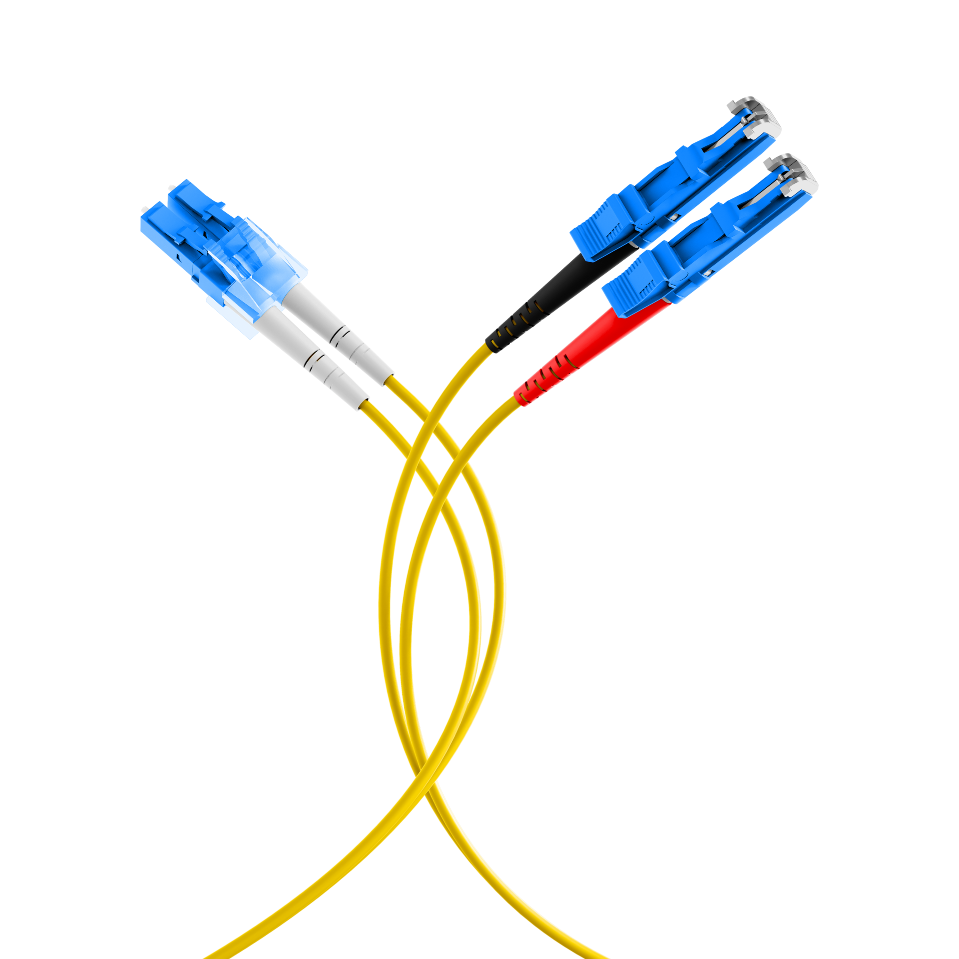 Duplex Patchkabel E2000®-LC OS2 1m LSZH 2mm gelb