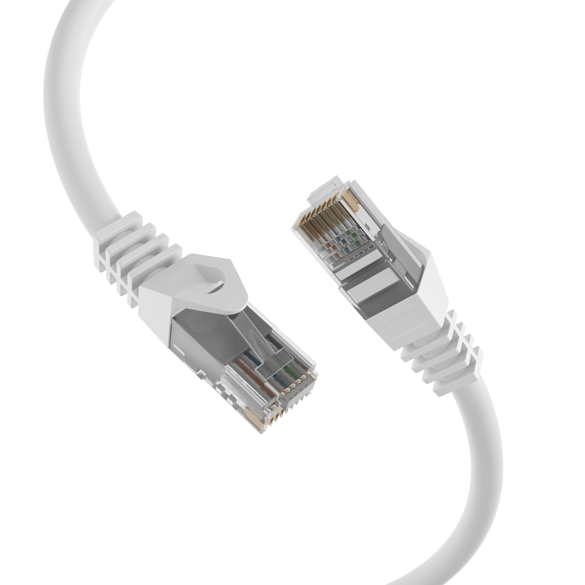 RJ45 Patchkabel Cat.5e U/UTP LSZH  CCA AWG24/7 weiß 1m
