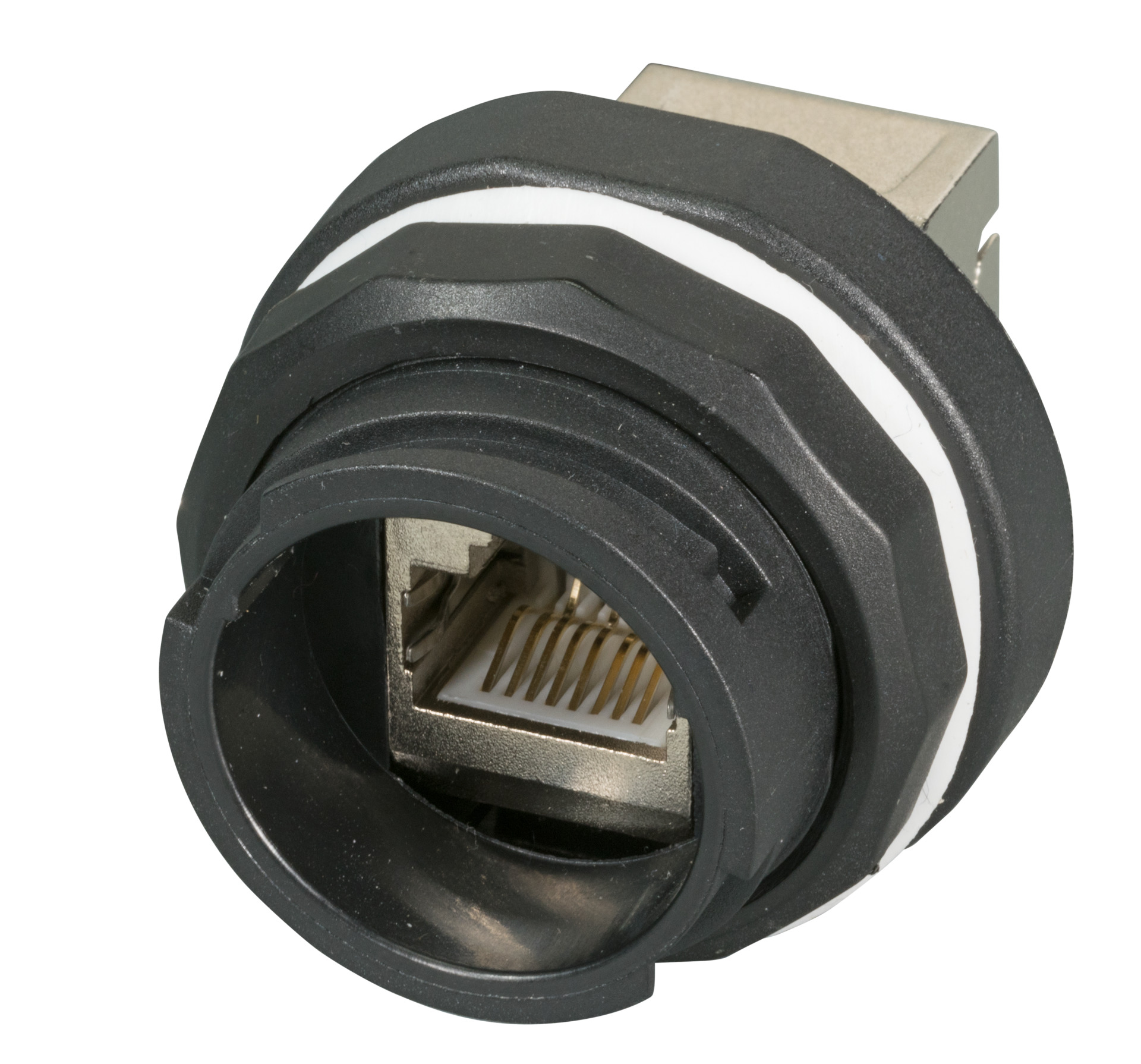IP68 Receptacle for keystone modules and adapters, Bayonet locking