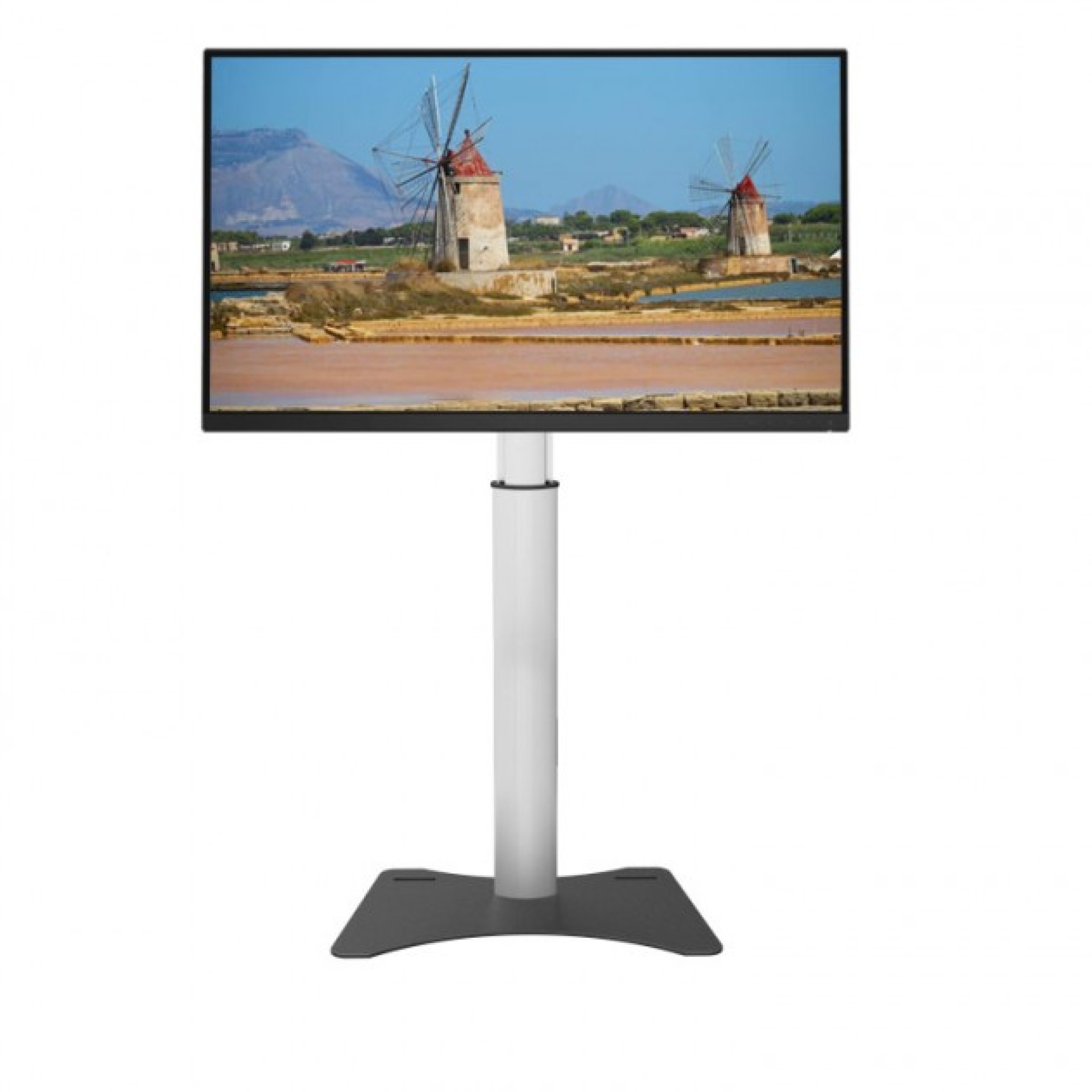 TV LED/LCD Standfuß, 32-70'', höhenverstellbar, schwarz, silber