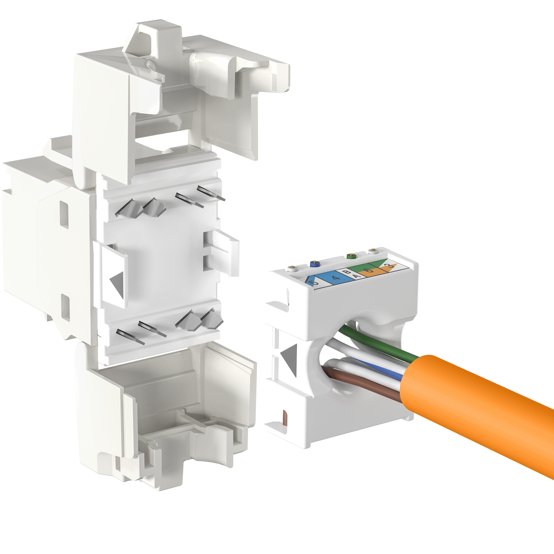 INFRALAN® RJ45 Keystone UTP, Cat.6A, 500MHz, component certified