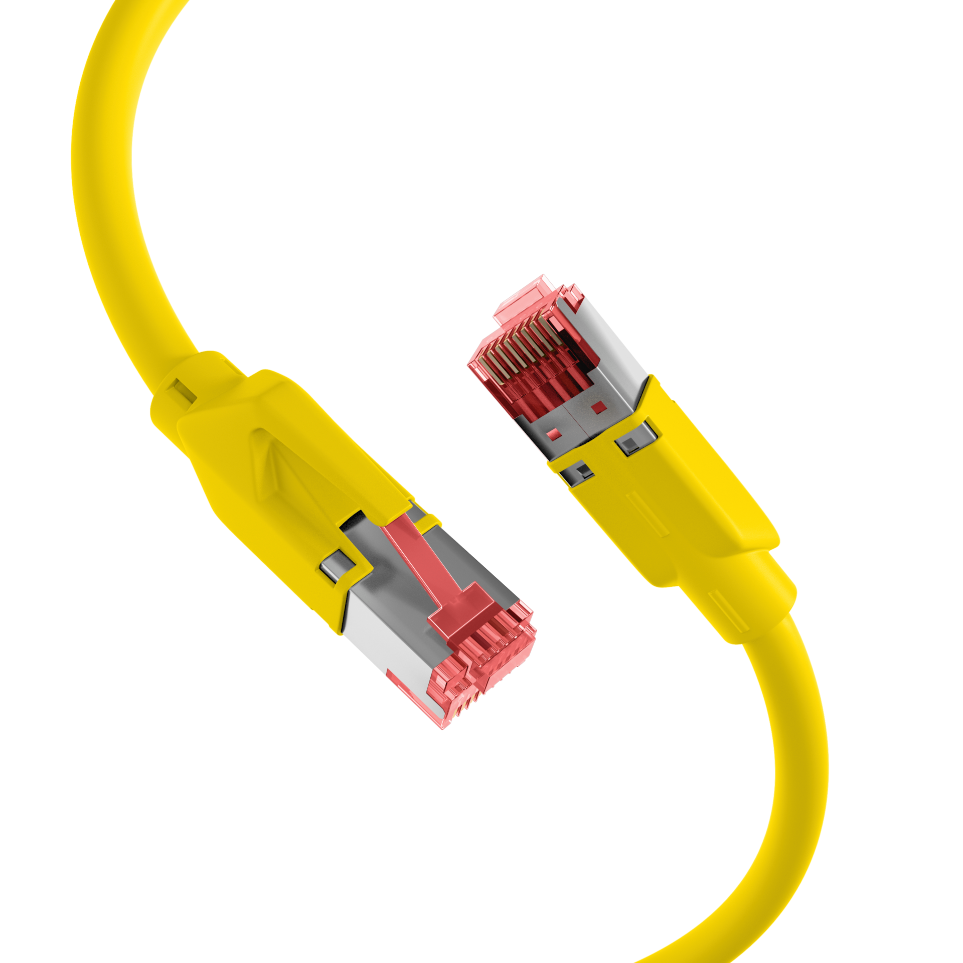 RJ45 Patch Cord Cat.5e SF/UTP PURTM21 for drag chains yellow 7,5m