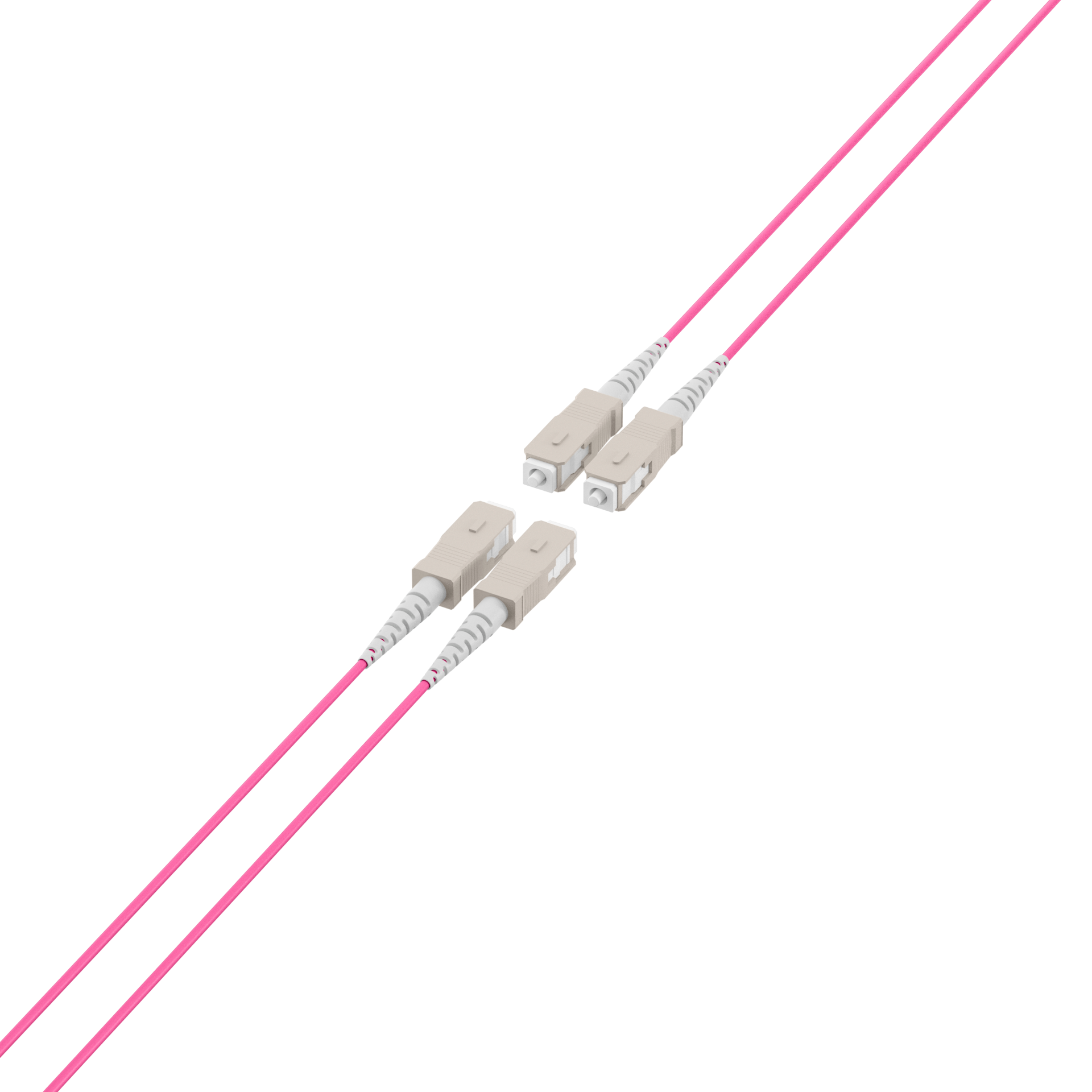 Trunk cable U-DQ(ZN)BH OM4 4G (1x4) SC-SC,10m Dca LSZH