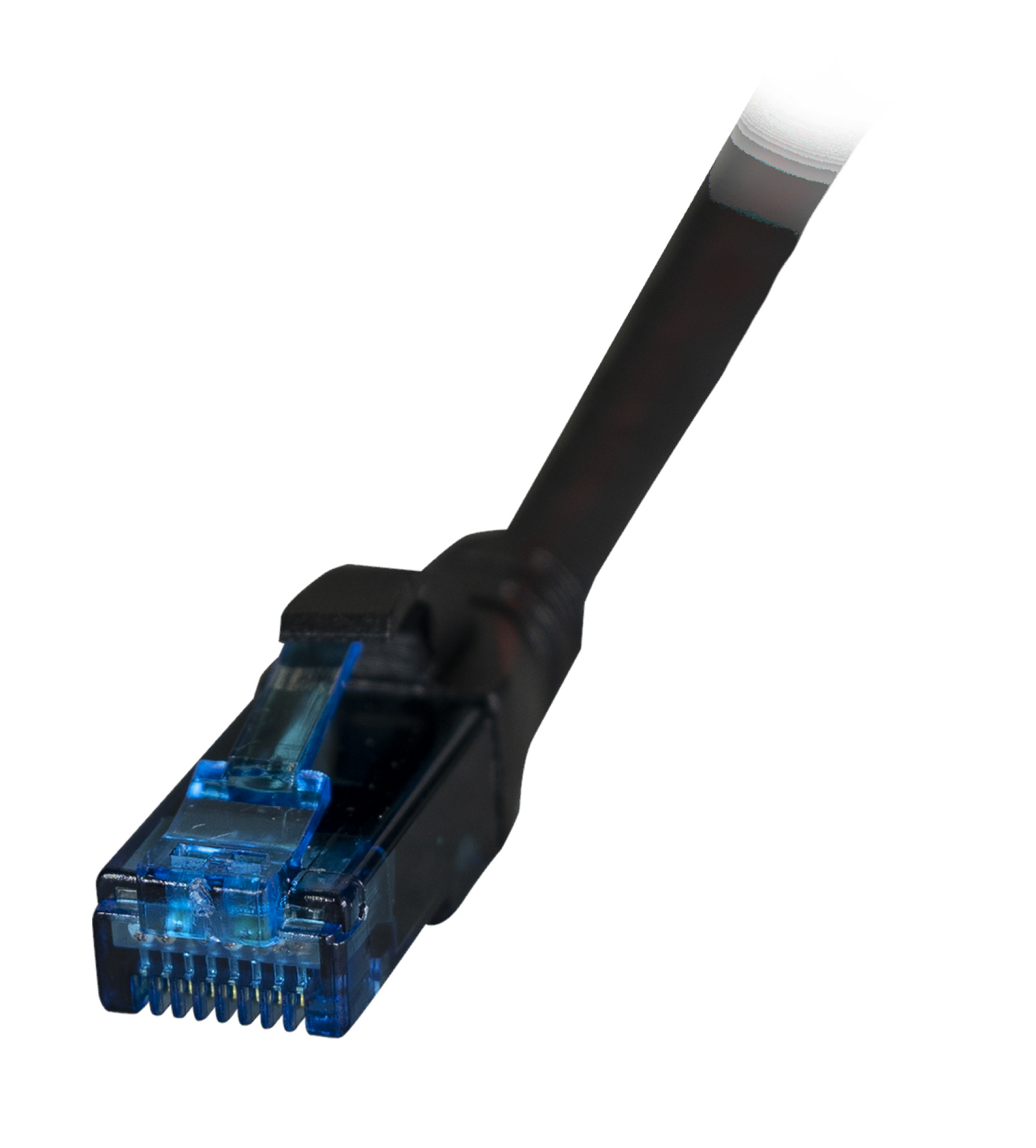 RJ45 Patchkabel U/UTP, Cat.6A, LSZH, Premium, 500MHz, 0,15m, schwarz