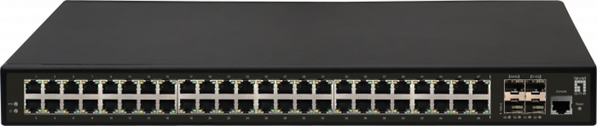 52-Port L3 Managed Gigabit Switch, 48x Gigabit RJ45, 4x 10GbE SFP+