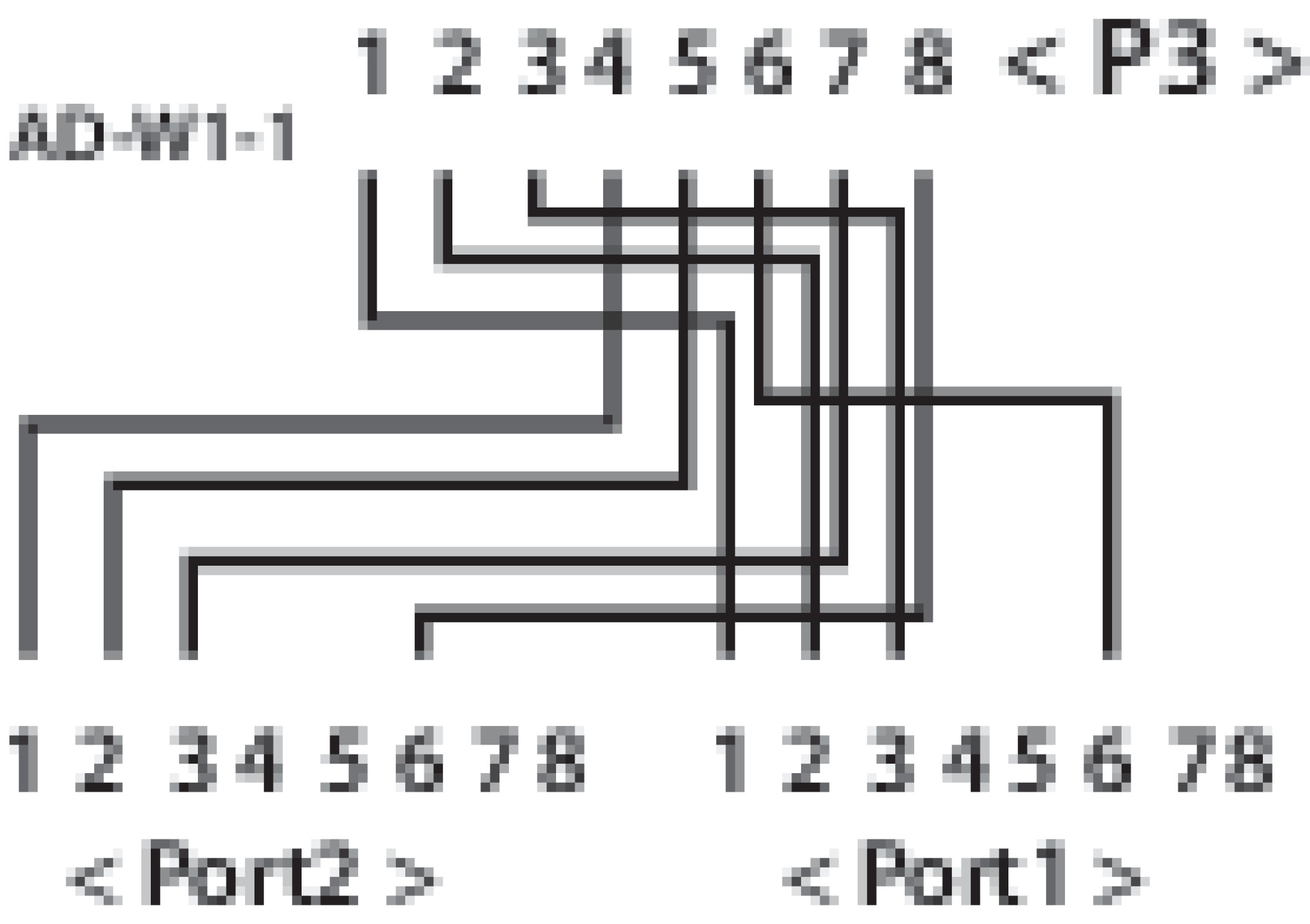 T-Adapter Cat.6 2x10/100BaseT for Cable Sharing