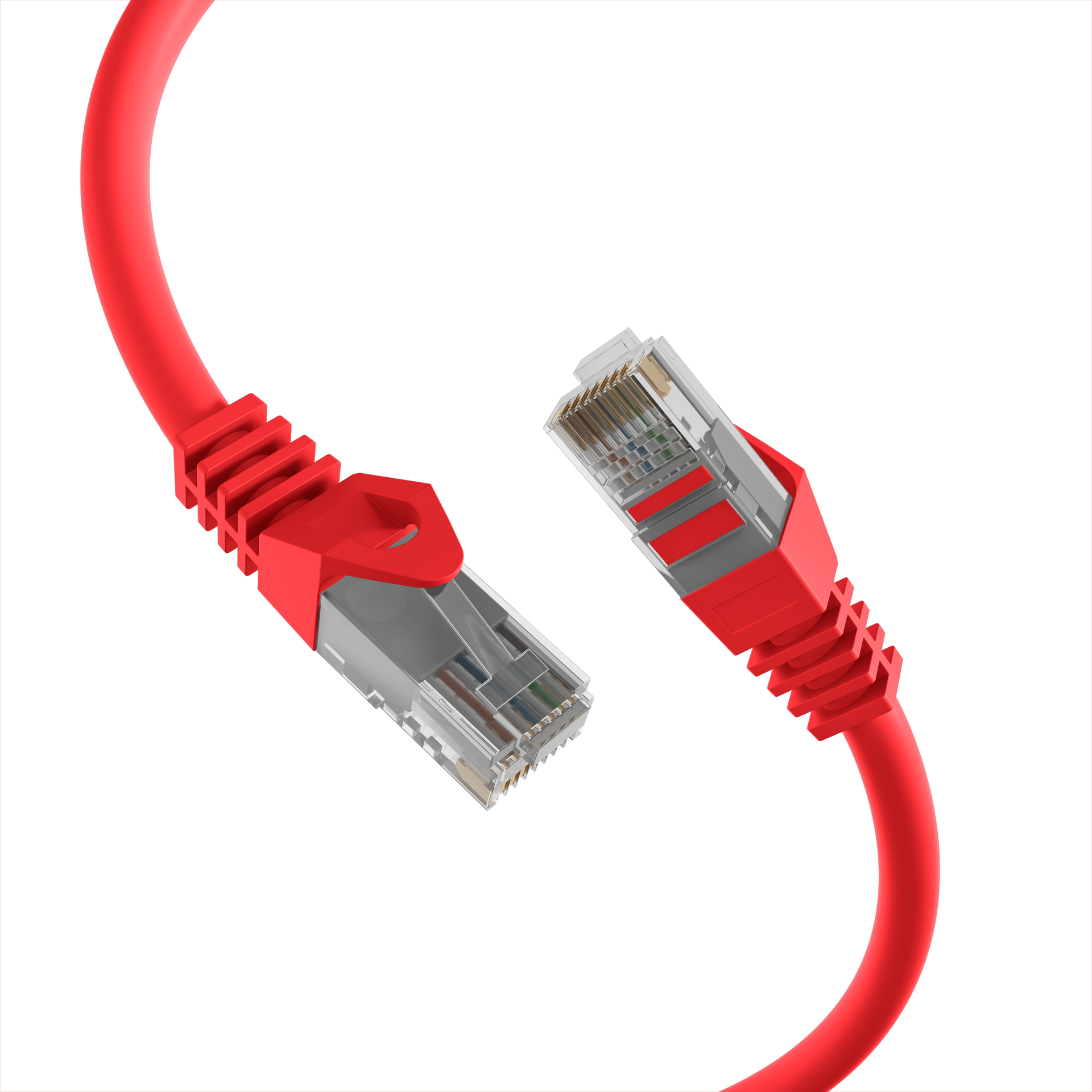 RJ45 Patchkabel Cat.5e U/UTP LSZH  CCA AWG24/7 rot 20m