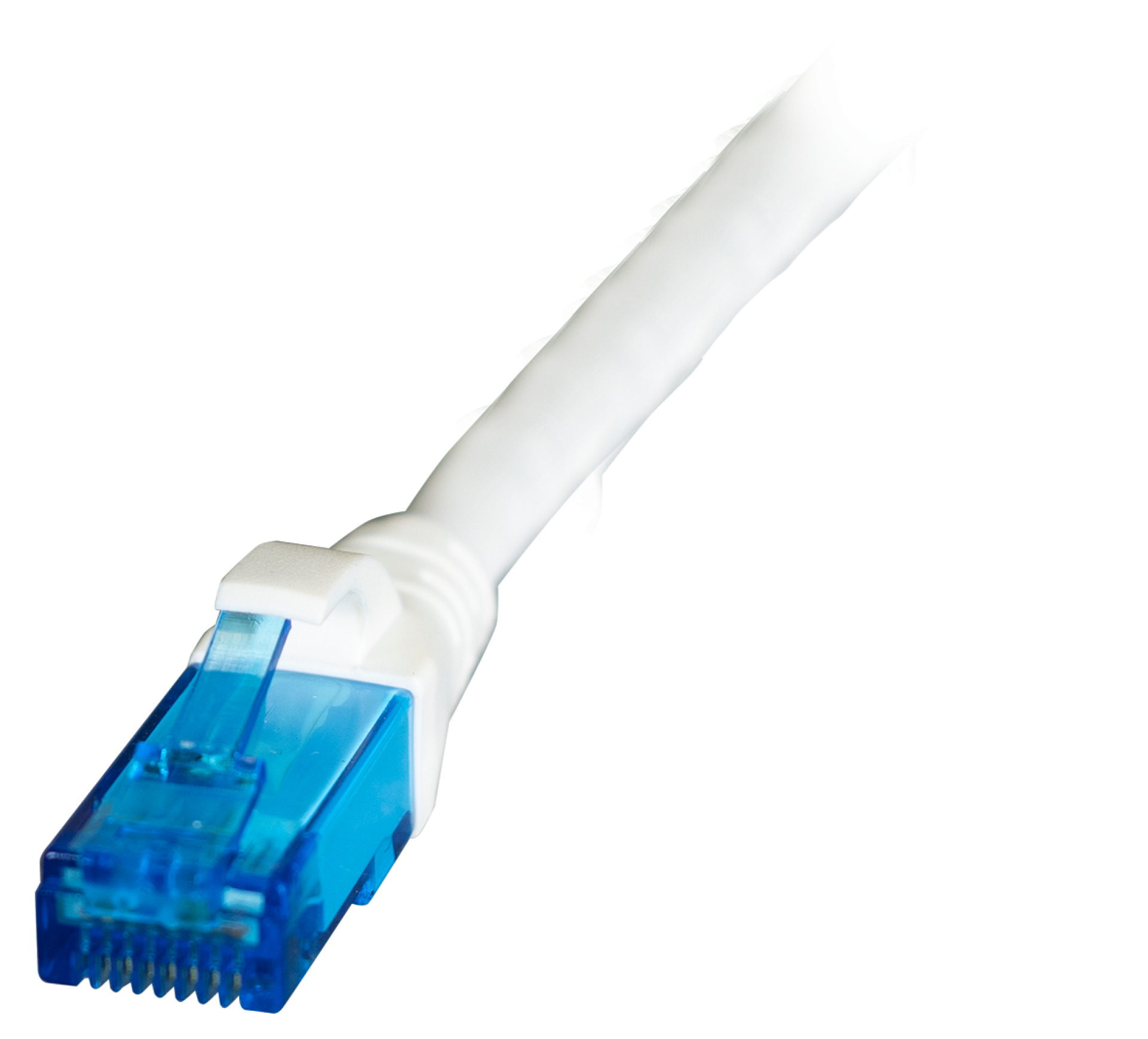 INFRALAN® RJ45 Patchkabel U/UTP, Cat.6A, LSZH, Premium, 500MHz, 1m, weiß