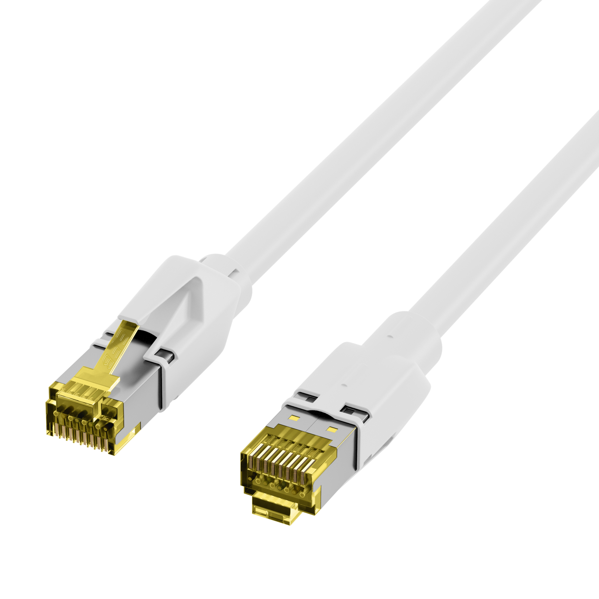 RJ45 Patchkabel Cat.6A S/FTP LSZH  Draka UC900 TM31 weiß 0,5m