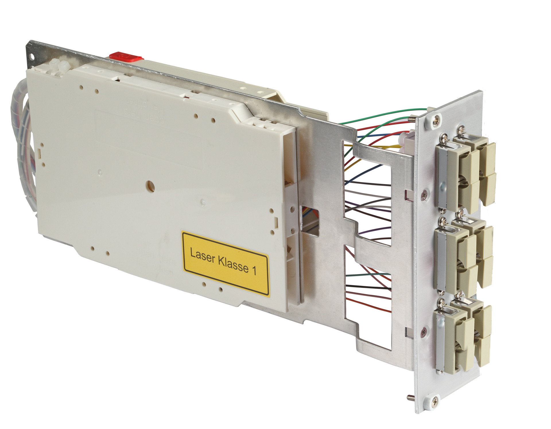 Moduleinschub 3HE/7TE, 9/125µ OS2, 6x SC/APC Duplex metall