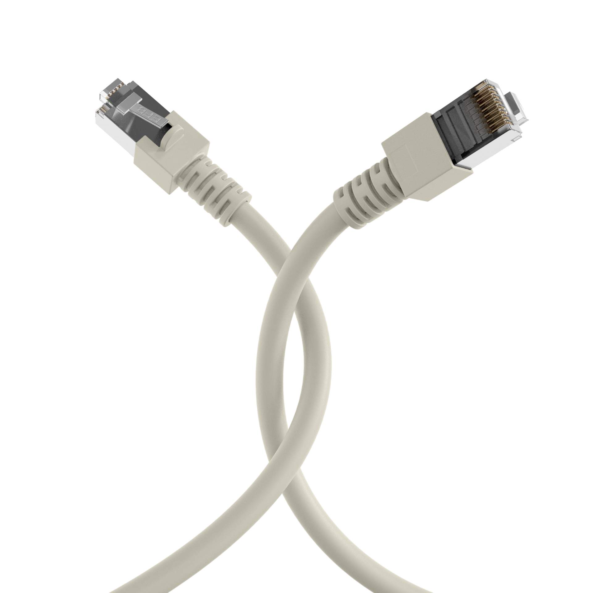 RJ45 Patchkabel Cat.5e SF/UTP PVC CCA grau 0,15m