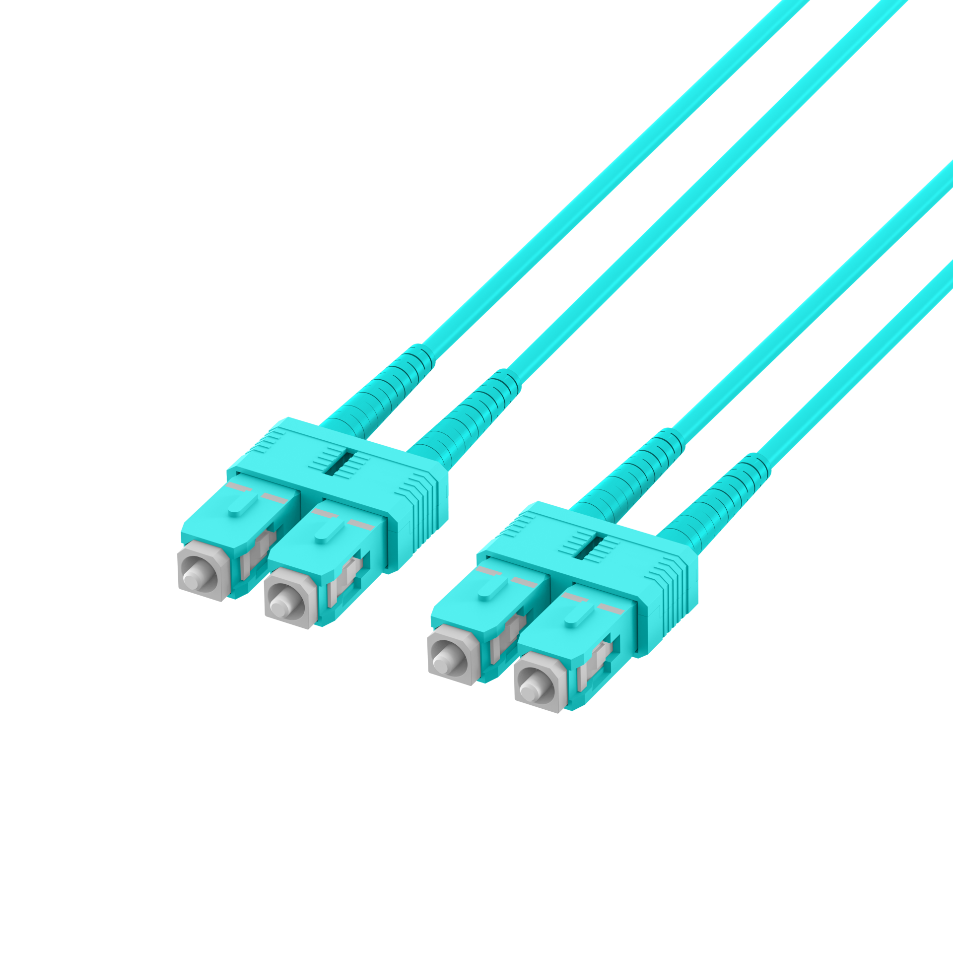 Duplex Patchkabel SC-SC OM3 2m LSZH 1,2mm aqua