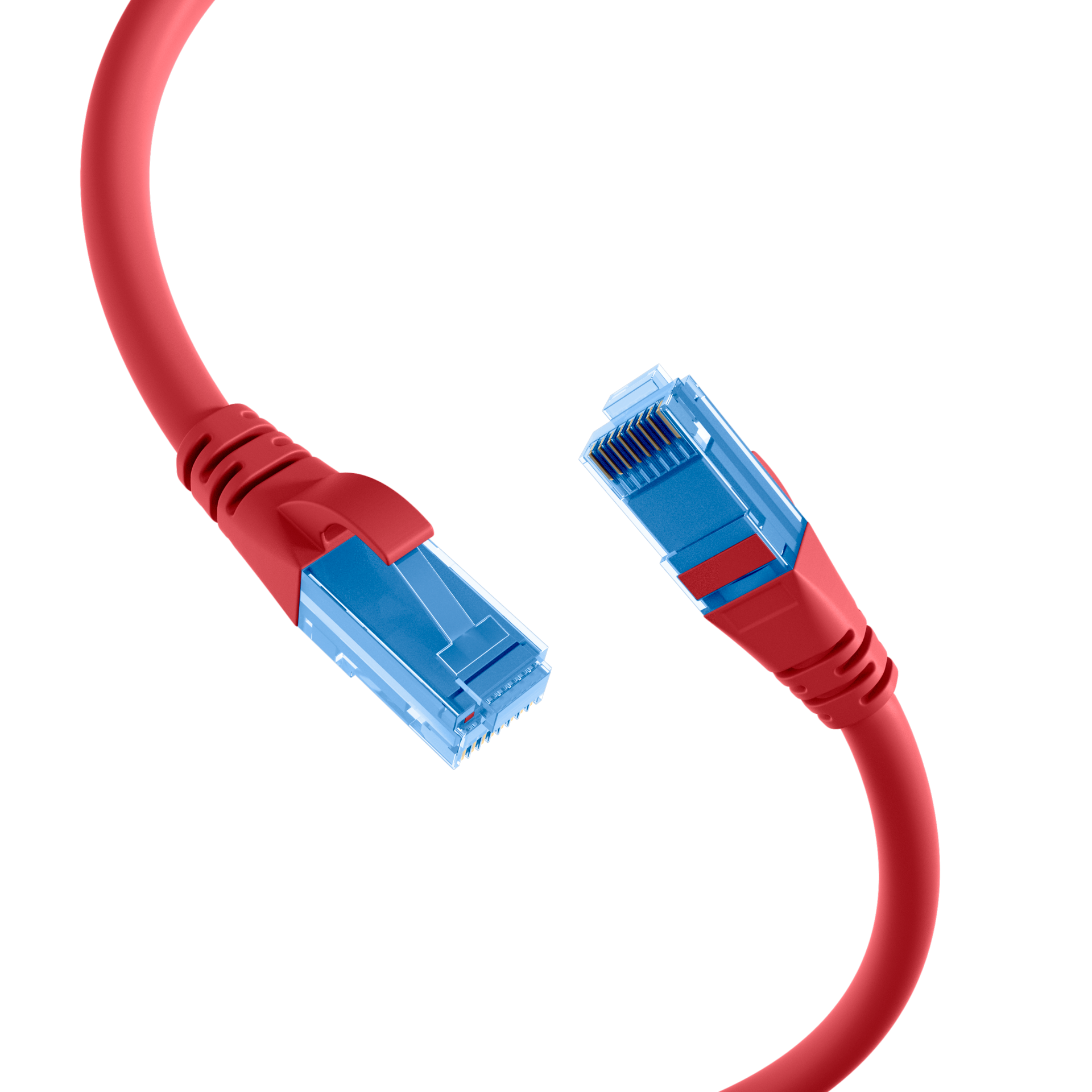 RJ45 Patchkabel Cat.6A U/UTP LSZH  Premium 500MHz rot 1,5m