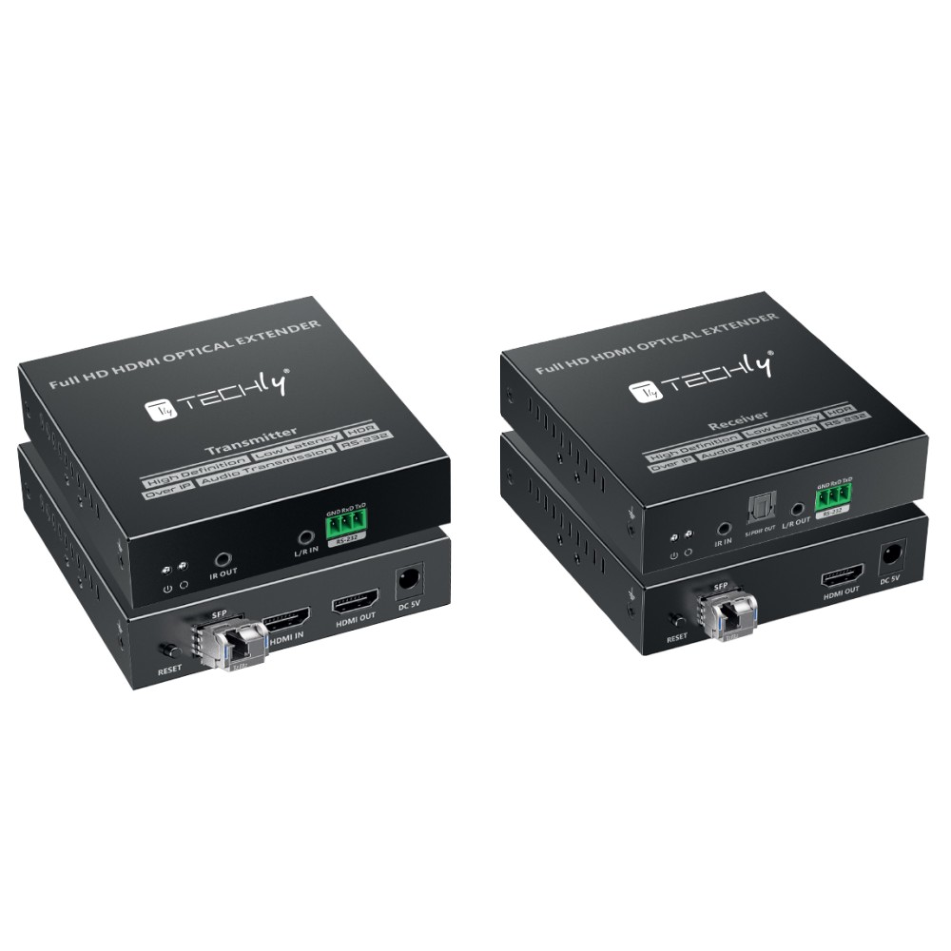 Techly HDMI Extender Single-Mode-Glasfaser 40km