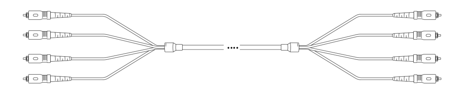 U-DQ(ZN) BH OM4 50/125µm SC/SC 12G 1,0m