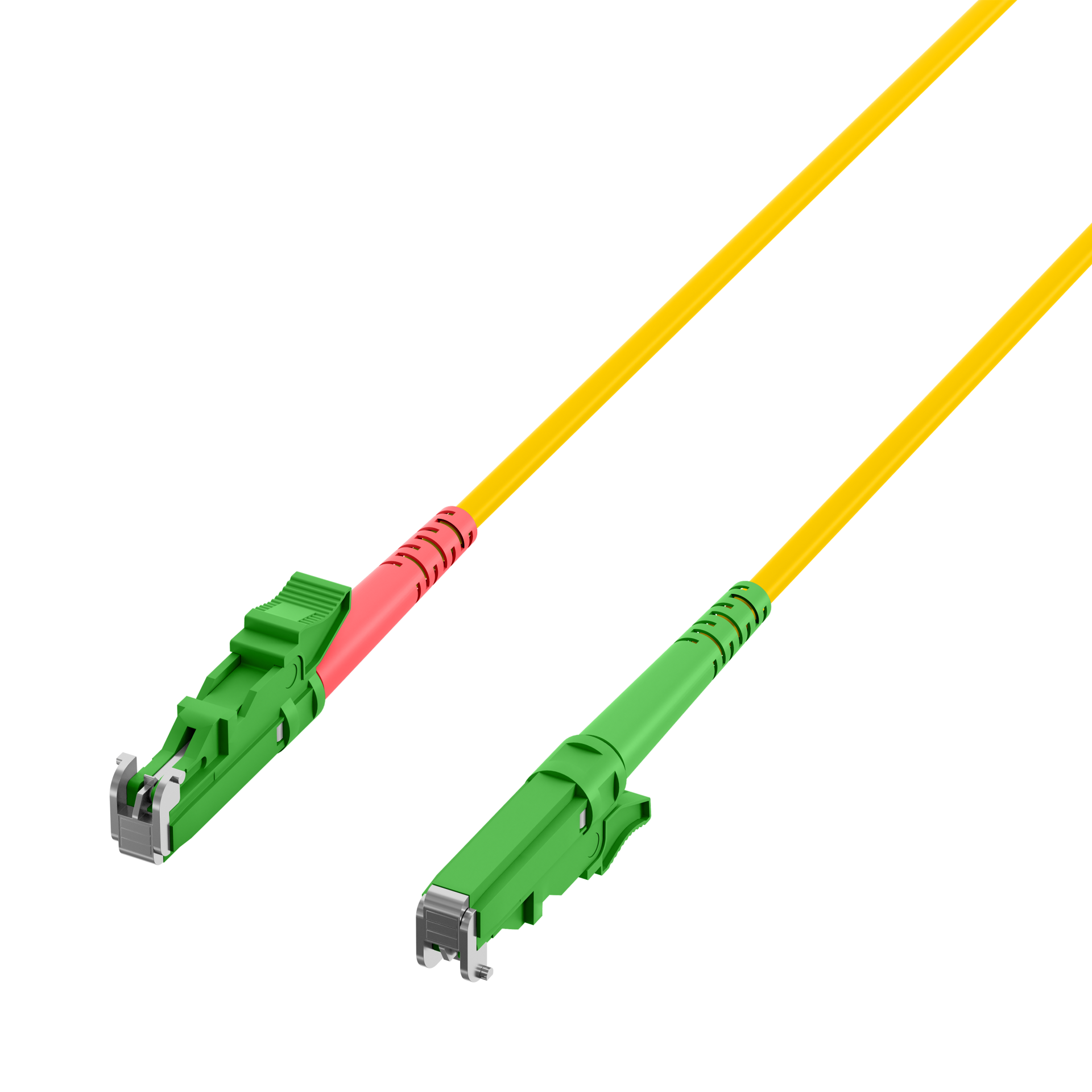 Duplex Patchkabel E2000™/APC-E2000™/APC OS2 2m LSZH 3mm gelb G657A1 Grade C