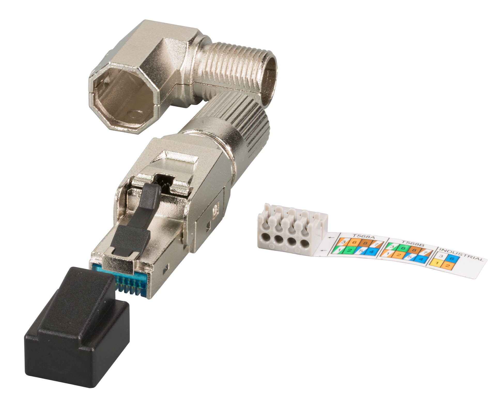 INFRALAN® RJ45 Premium Connector Cat.6A/ClassEA, field assembly, full metal