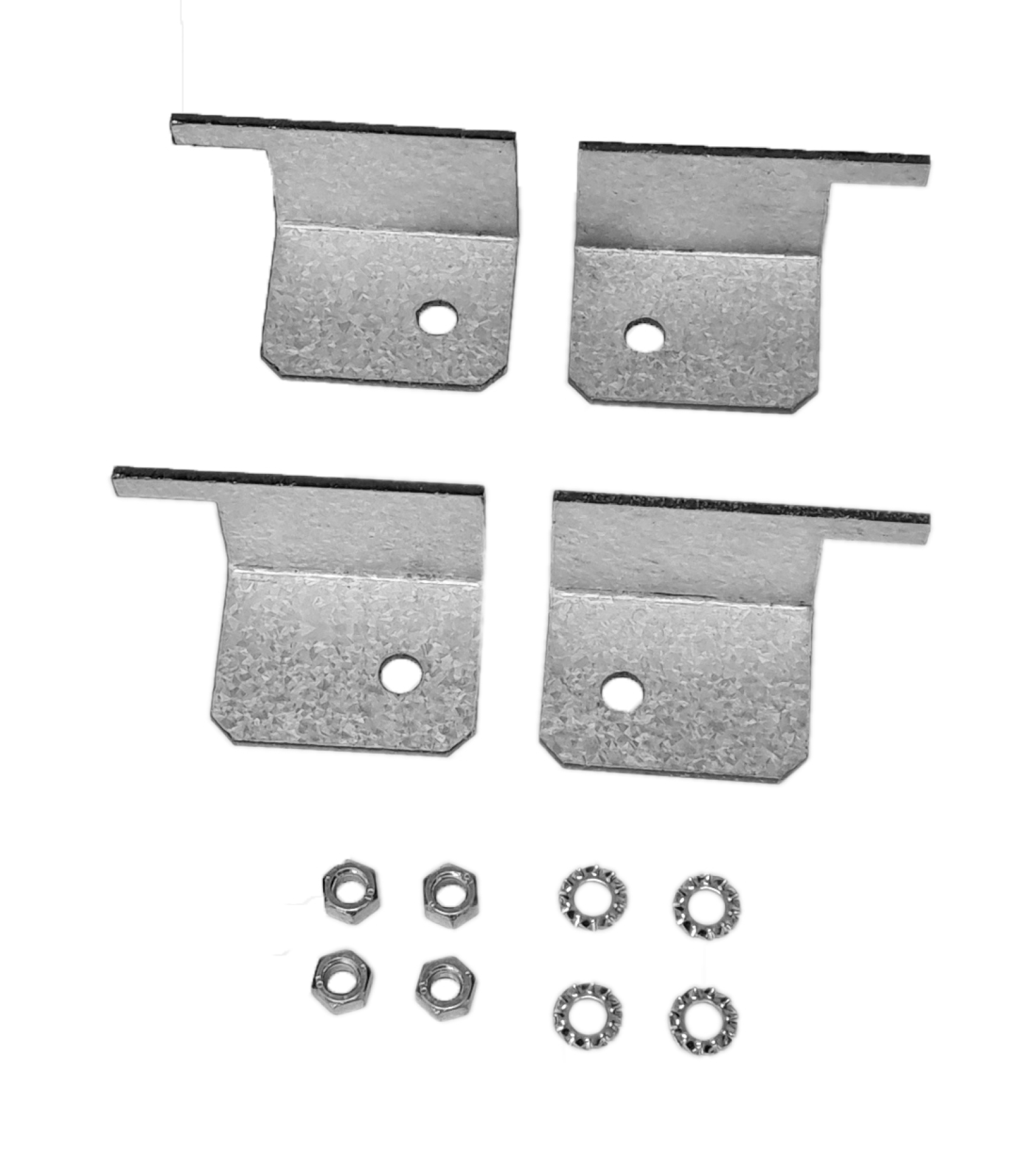 Angle set for stabilizing the frame, 2x2  le/ri, galvanized, mounting material