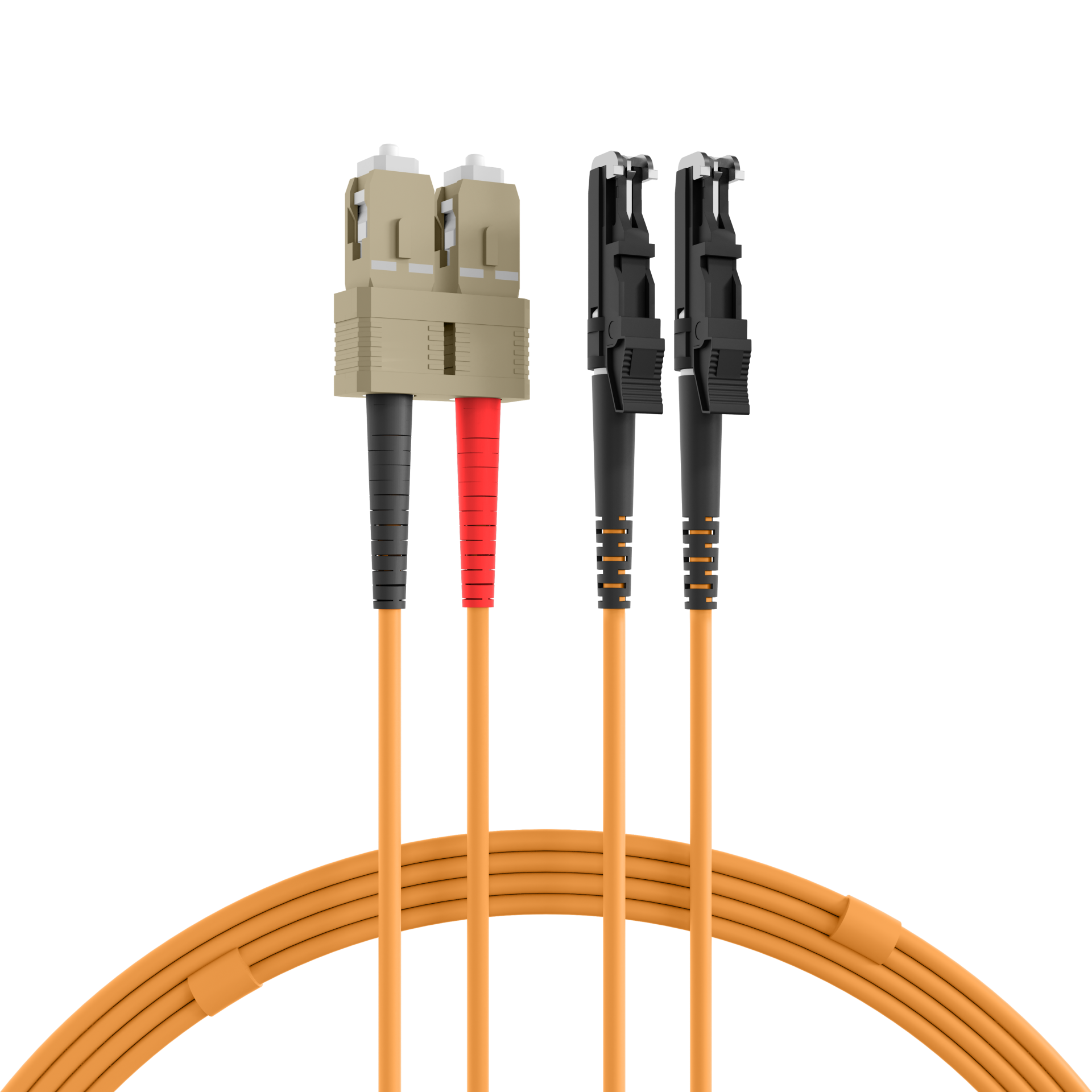 Duplex Patchcable E2000®-SC OM2 2m LSZH 3mm orange
