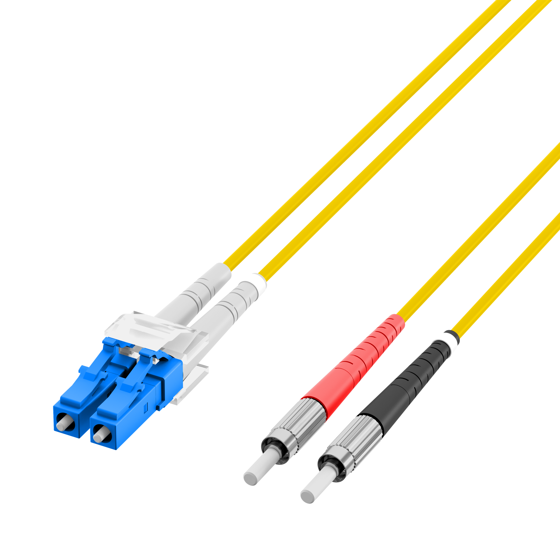 Duplex Patchkabel DIN-LC OS2 0,5m LSZH 2mm gelb