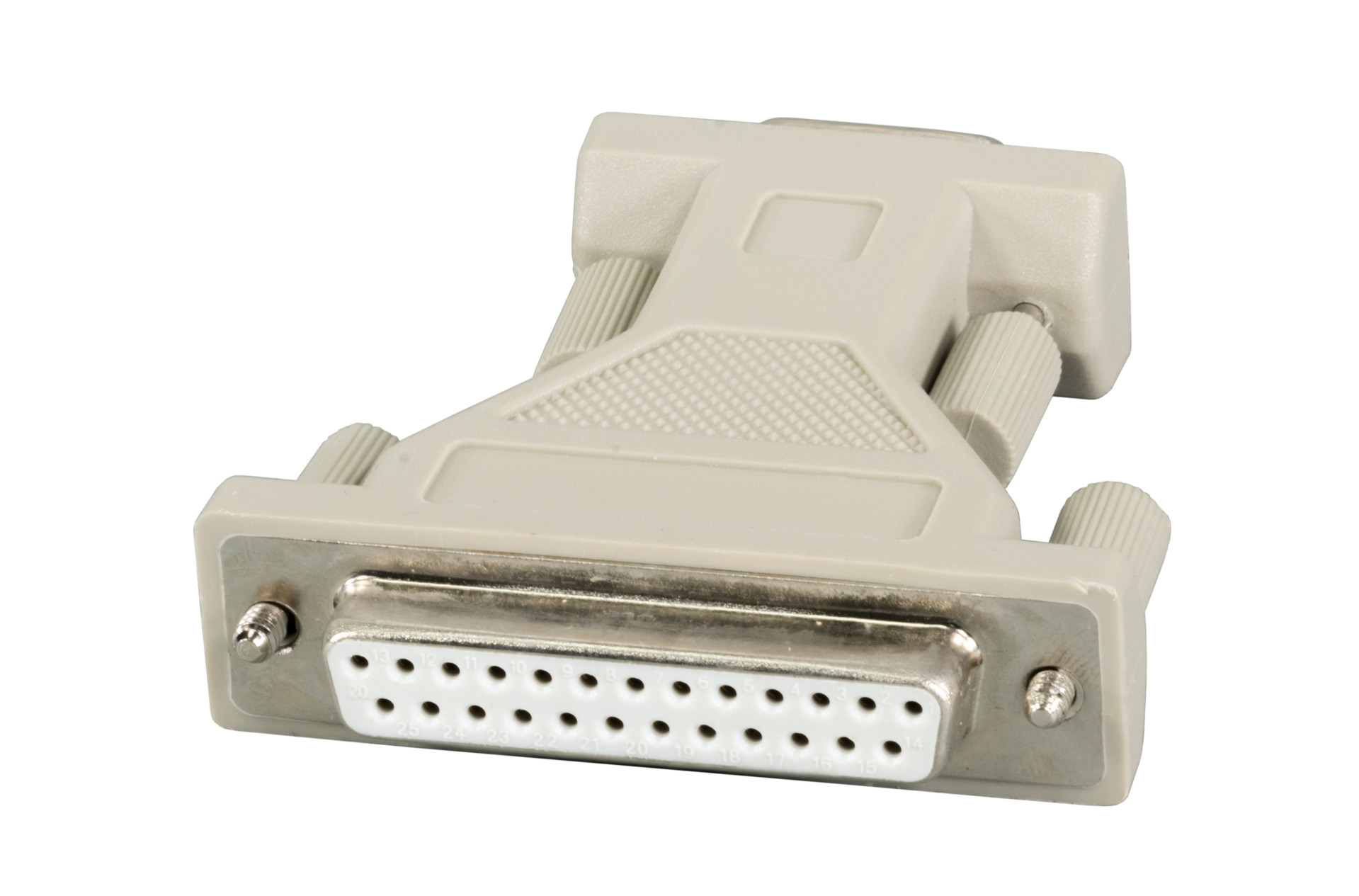 Adapter, Dsub 9 auf DSub 25, St.-Bu., beige