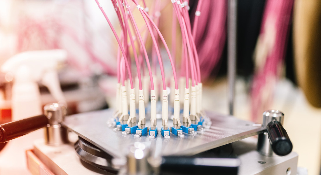 Cable assembly, pink cables in a machine, EFB-Elektronik