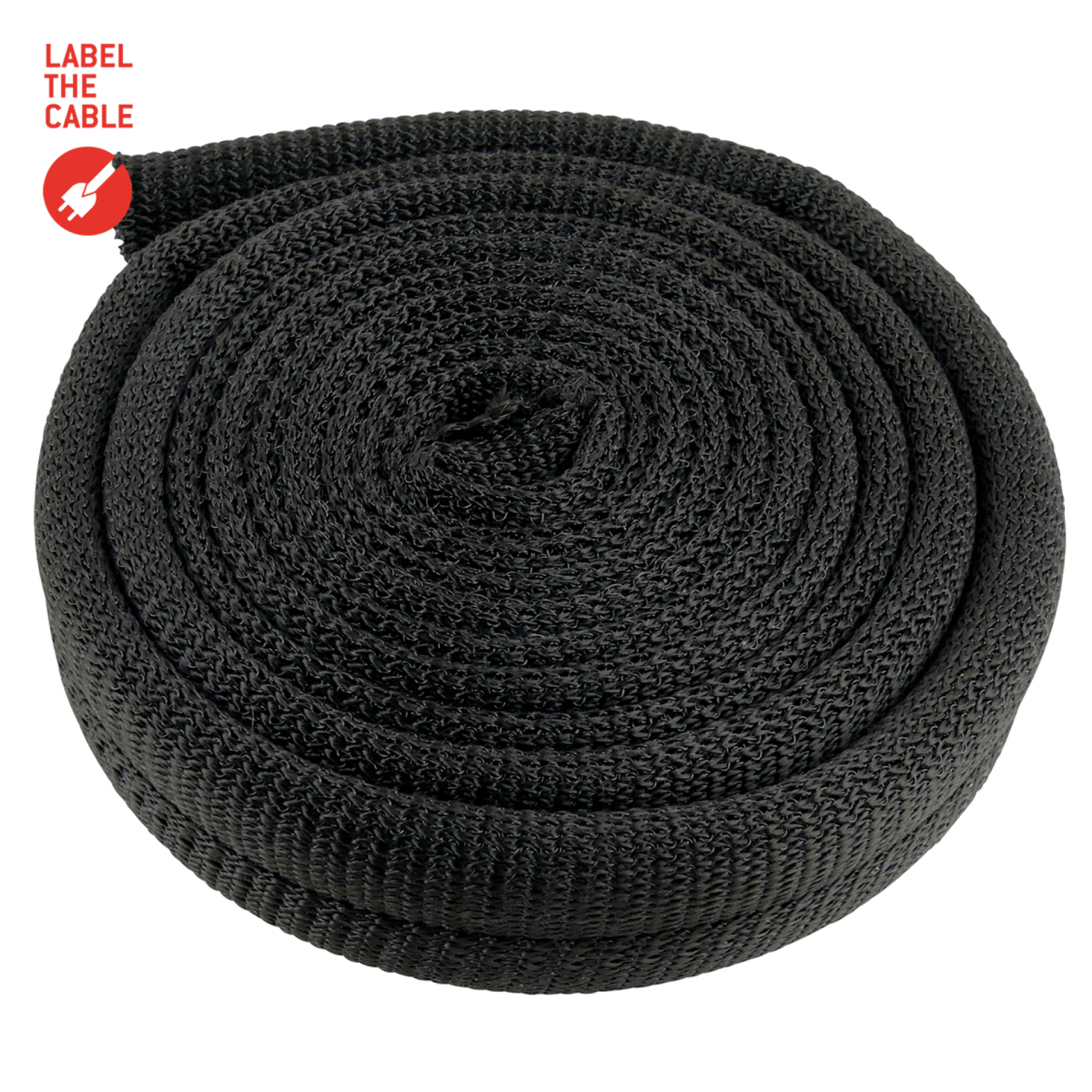 LTC CABLE TUBE, soft polyester tube diameter 2.5 - 4cm 2m black