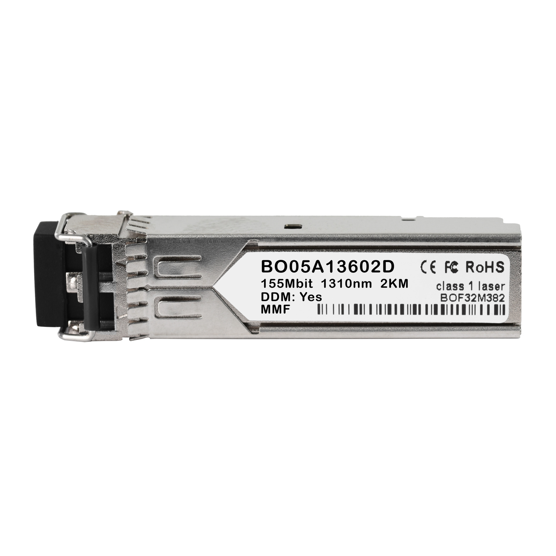 SFP Fast Ethernet, MM, 100FX, 2km ,1310nm, 155Mbps, LC dplx, DDM