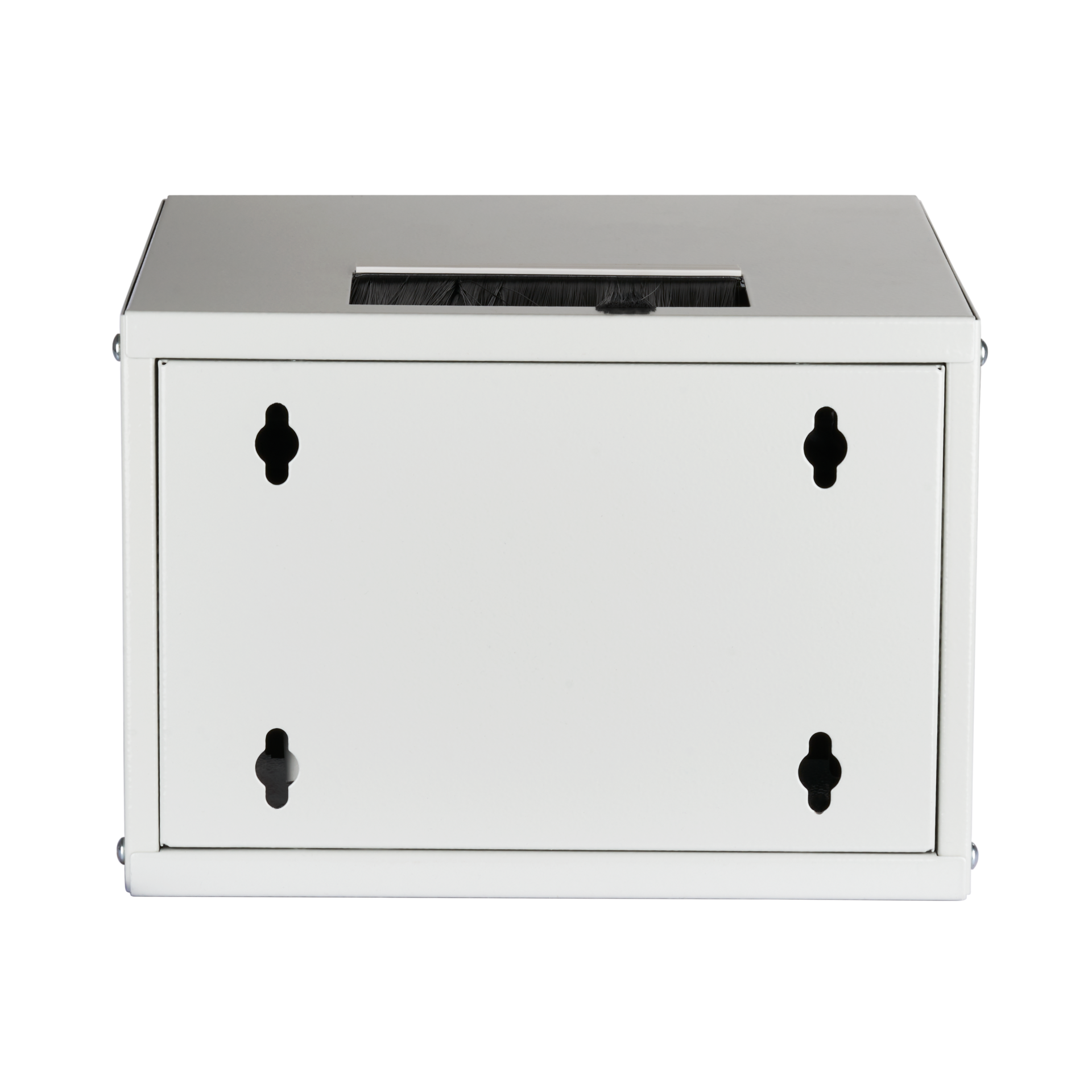 Set 10“ 4U wall housing grey RAL7035 including accessories for self-assembly