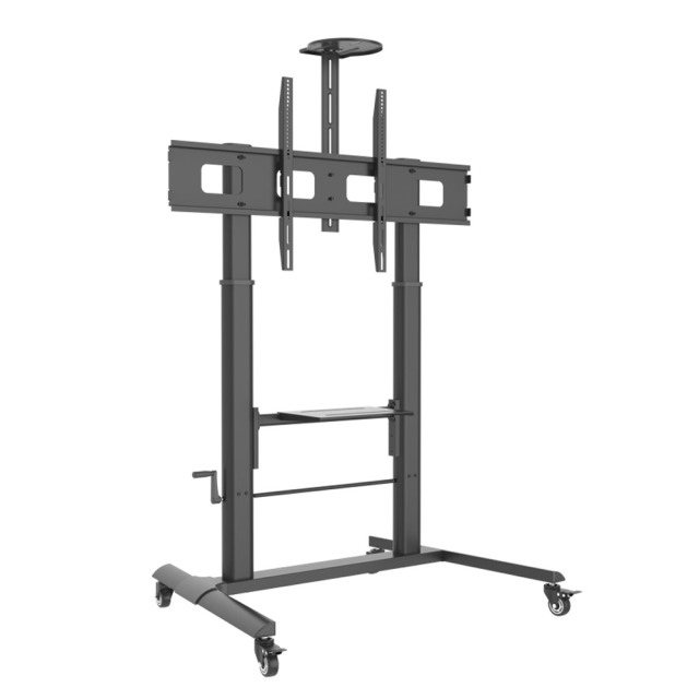 TV Trolley for LCD LED TV 52-110", Shelf, Black