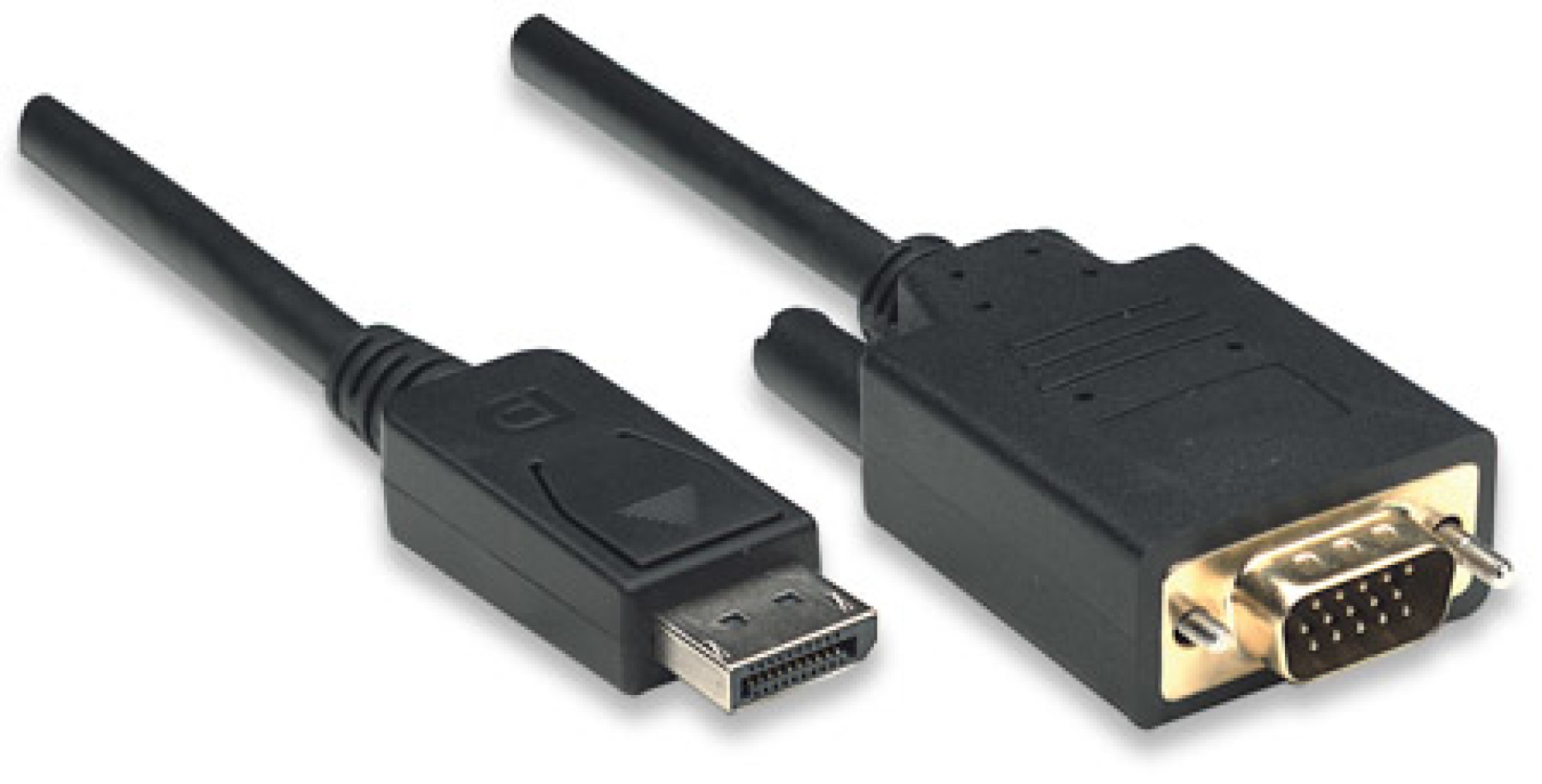 DisplayPort to VGA converter cable, black, 1.8 m