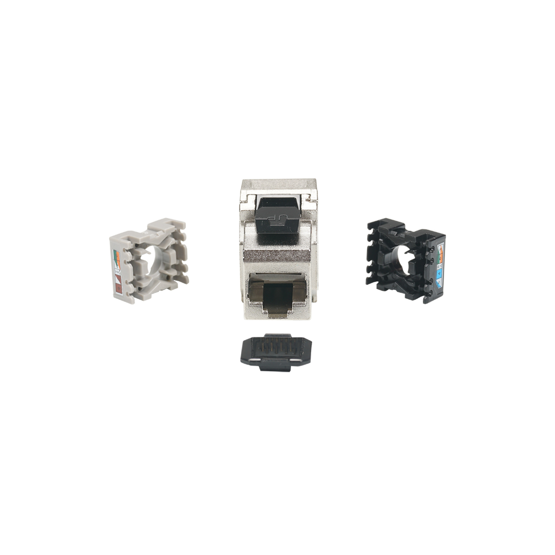 RJ45 Keystone STP, Cat.6A, 500MHz, Komponenten zertifiziert