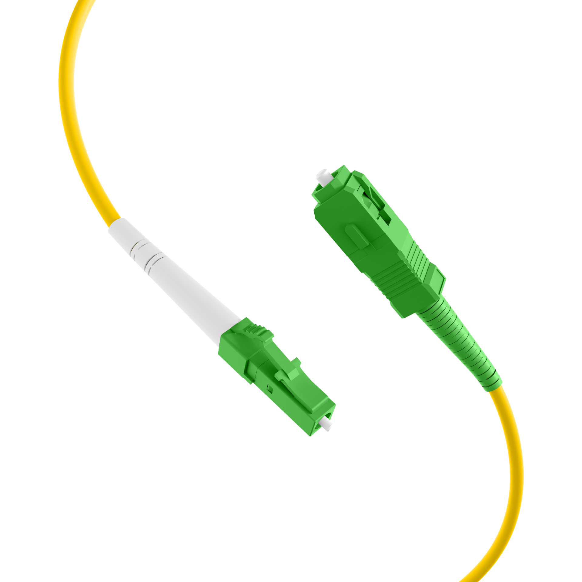 Simplex Patchkabel LC/APC-SC/APC OS2 G657A2 1m LSZH 3mm gelb